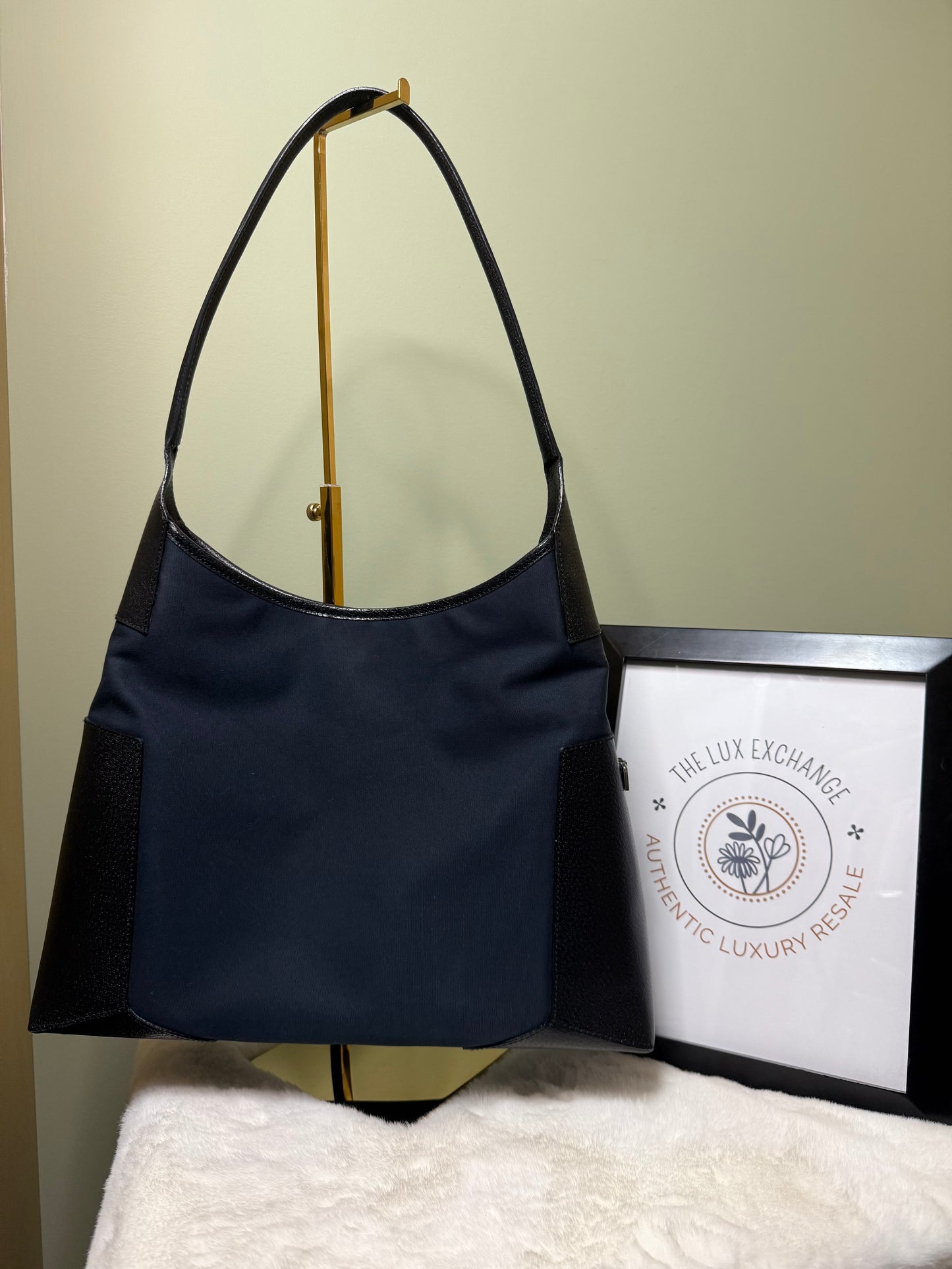Salvatore Ferragamo Nero Cinghiale Shoulder Bag