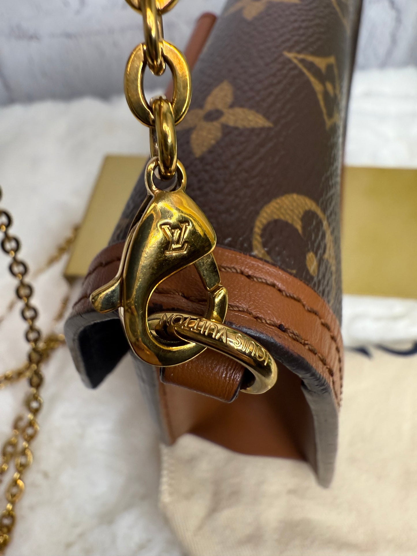 Louis Vuitton Reverse Monogram Dauphine Wallet On Chain