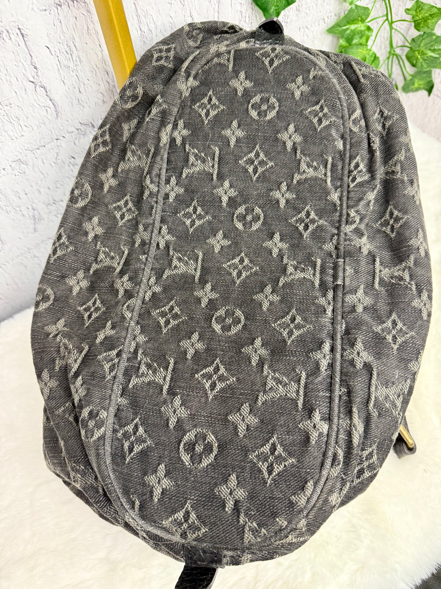 Louis Vuitton Black Denim XS Hobo Bag