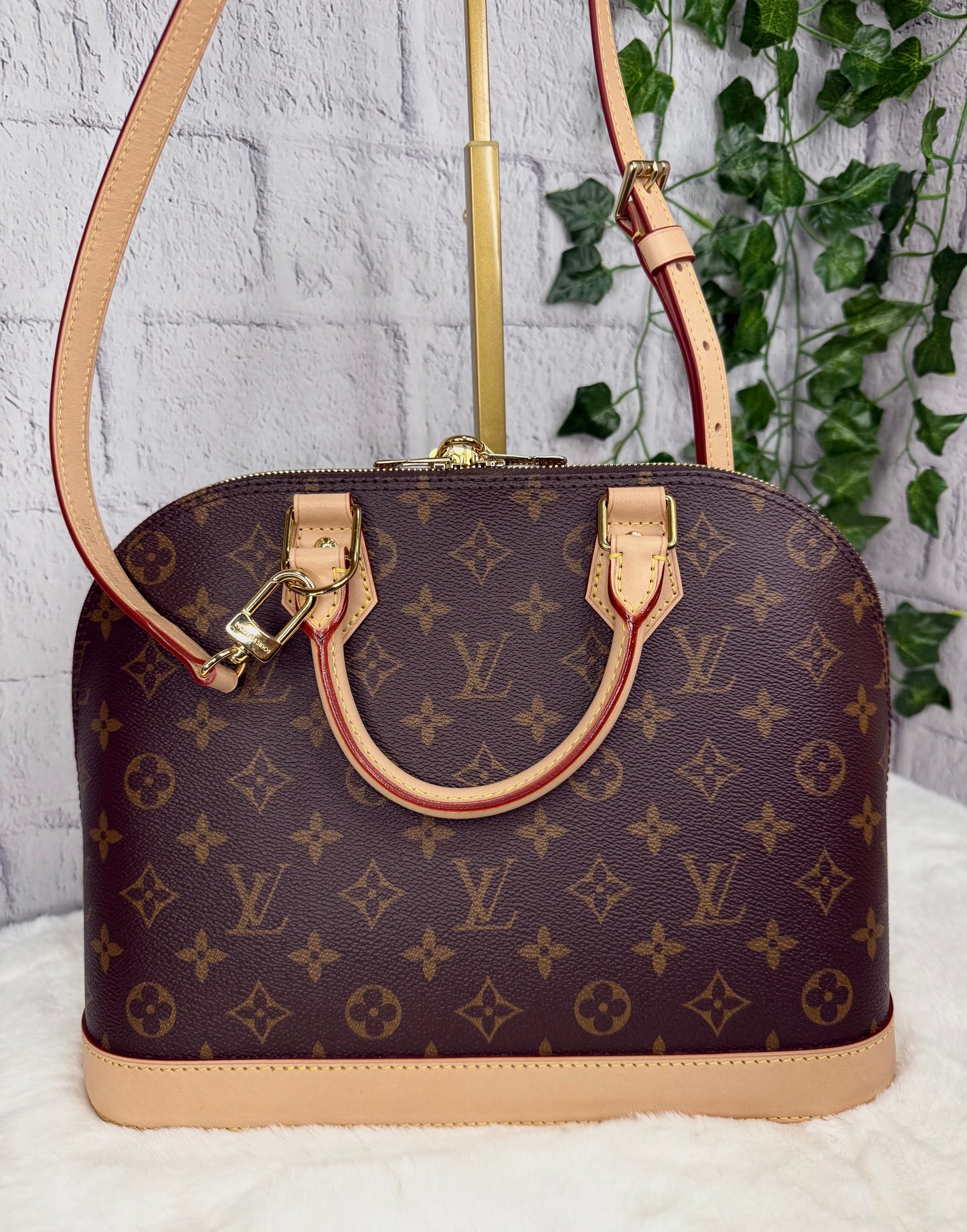 Louis Vuitton Alma PM w/ Adjustable Vachetta Strap