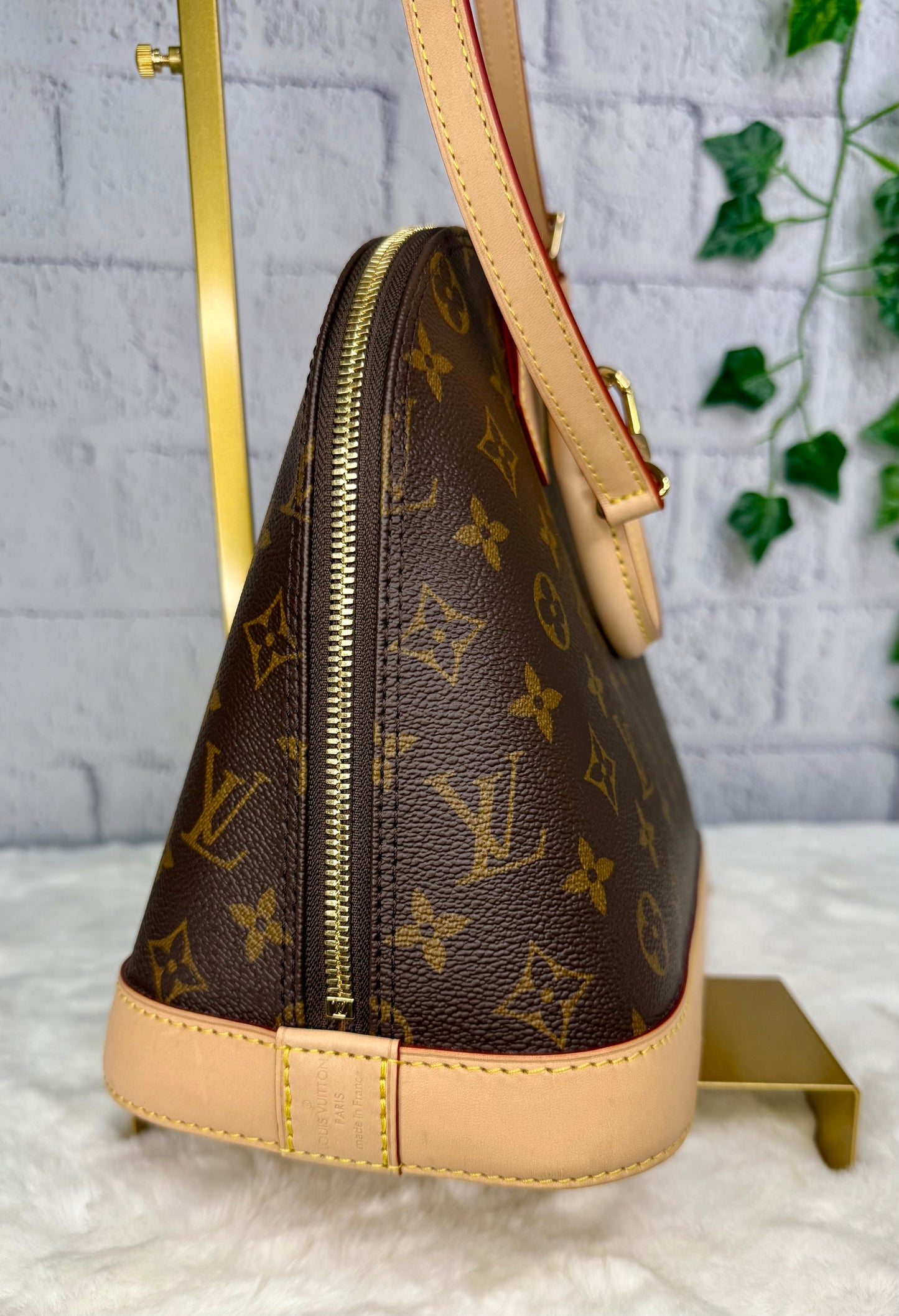 Louis Vuitton Alma PM w/ Adjustable Vachetta Strap