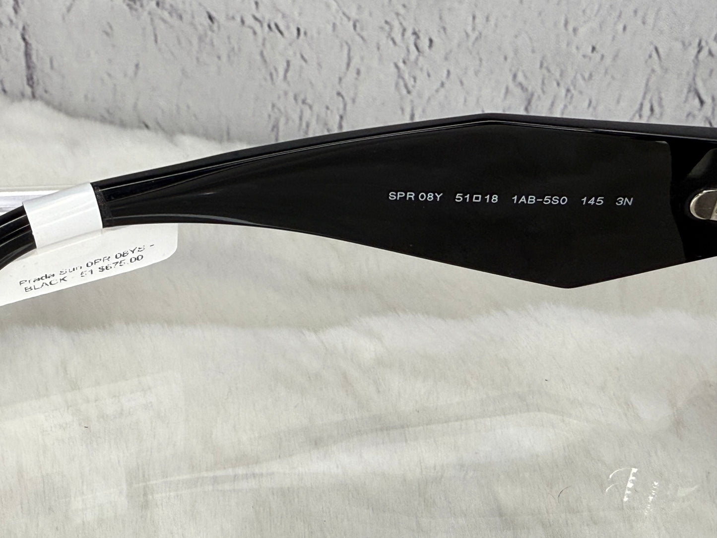 Prada SPR 08Y Black Butterly Frame Sunglasses