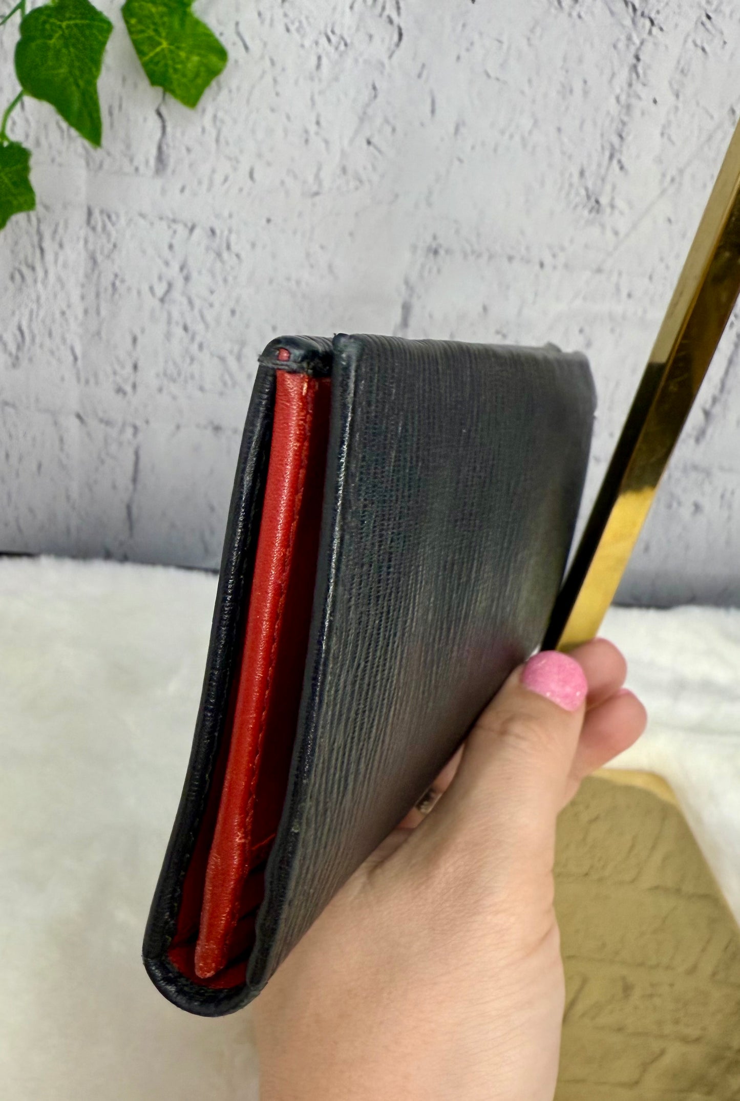 Salvatore Ferragamo Gancini Organizer Wallet Black