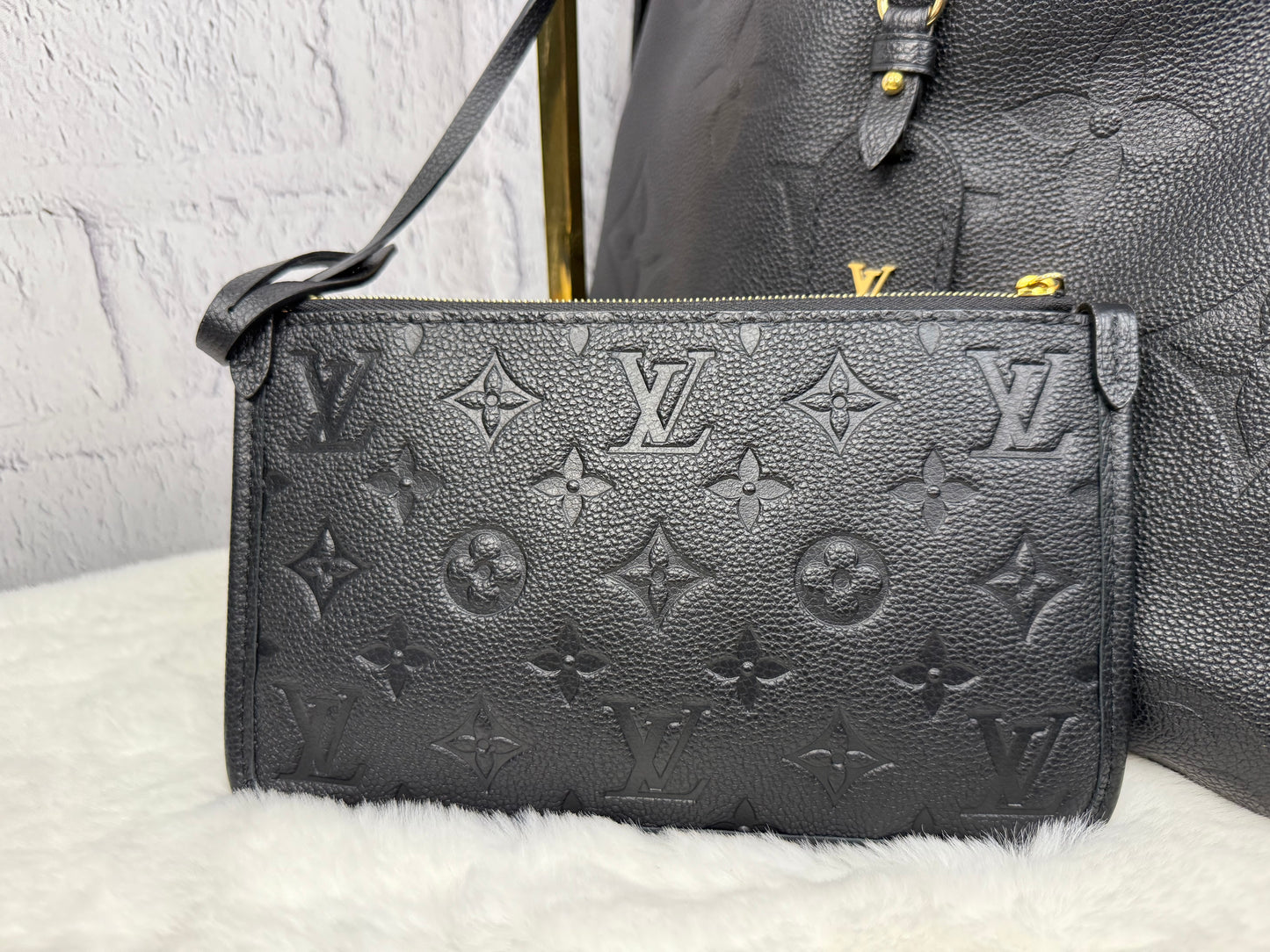 Louis Vuitton Carry All PM Empreinte Noir w/ Pouch