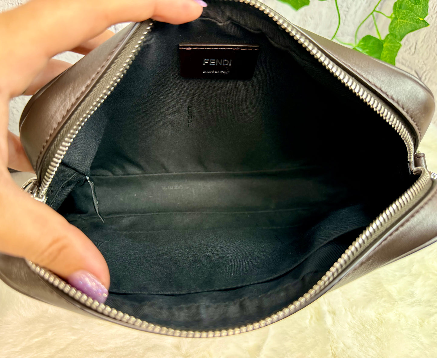 FENDI FF Logo Crossbody Camera Bag