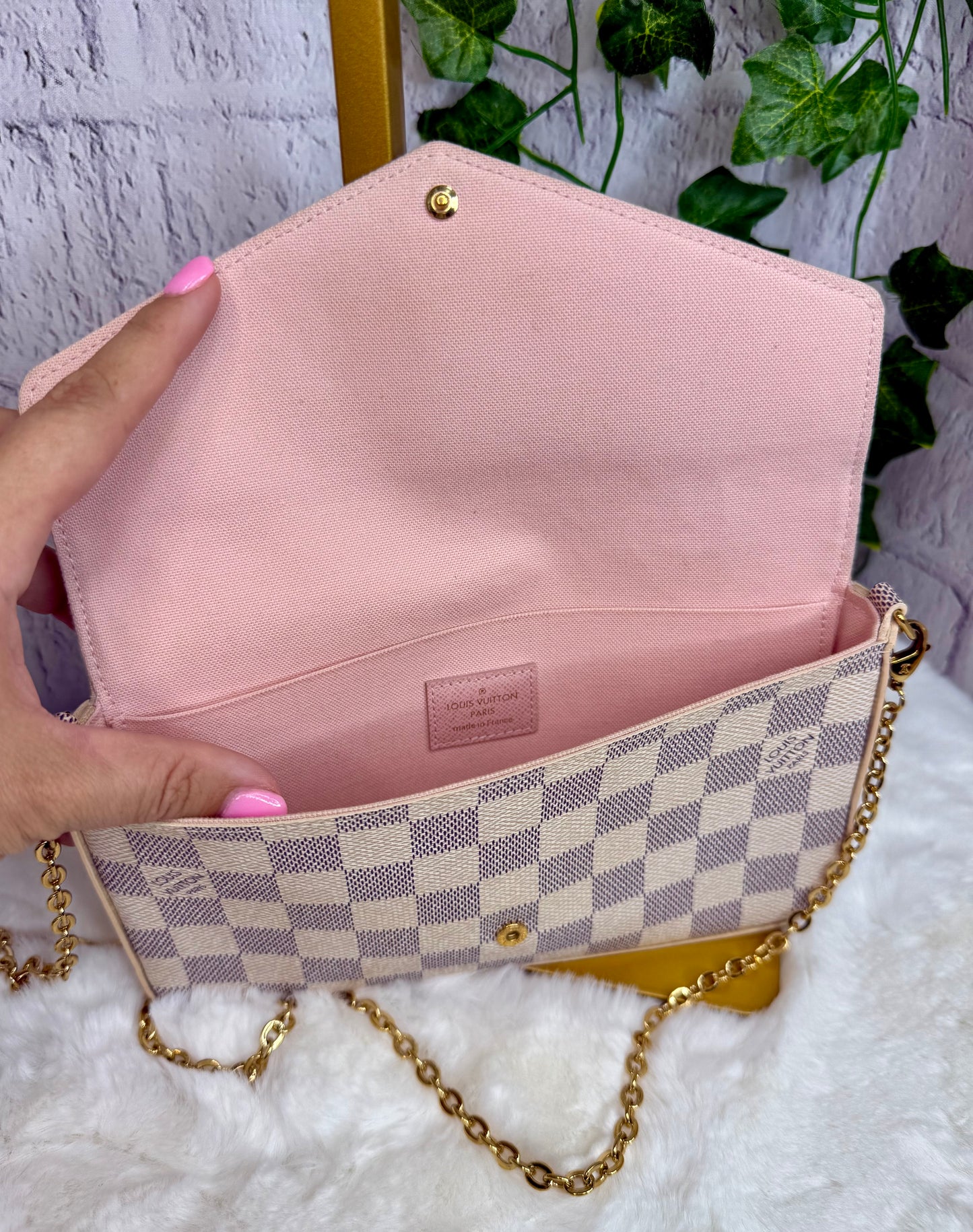 Louis Vuitton Damier Azur Pochette Felicie w/ Inserts