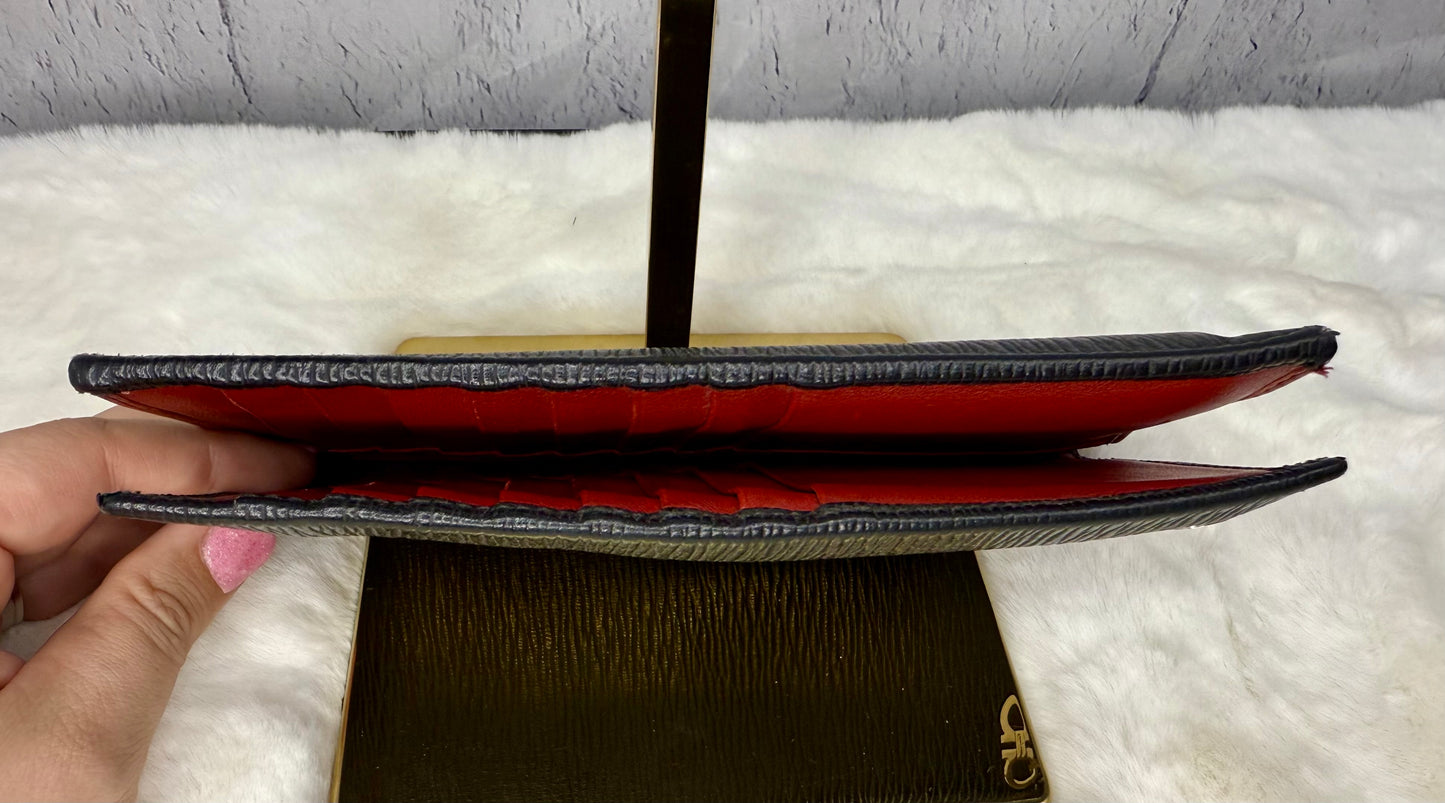 Salvatore Ferragamo Gancini Organizer Wallet Black