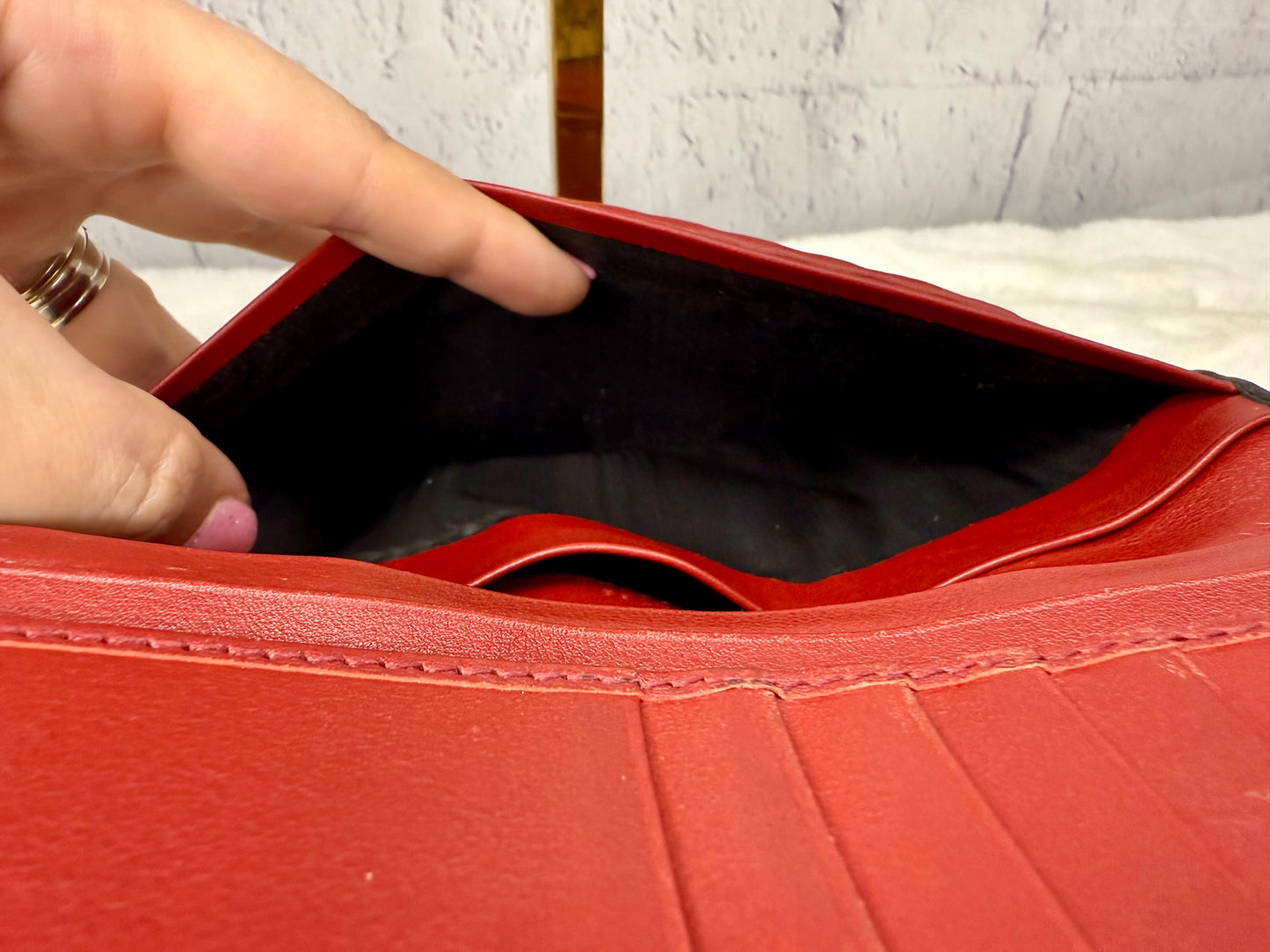 Salvatore Ferragamo Gancini Organizer Wallet Black