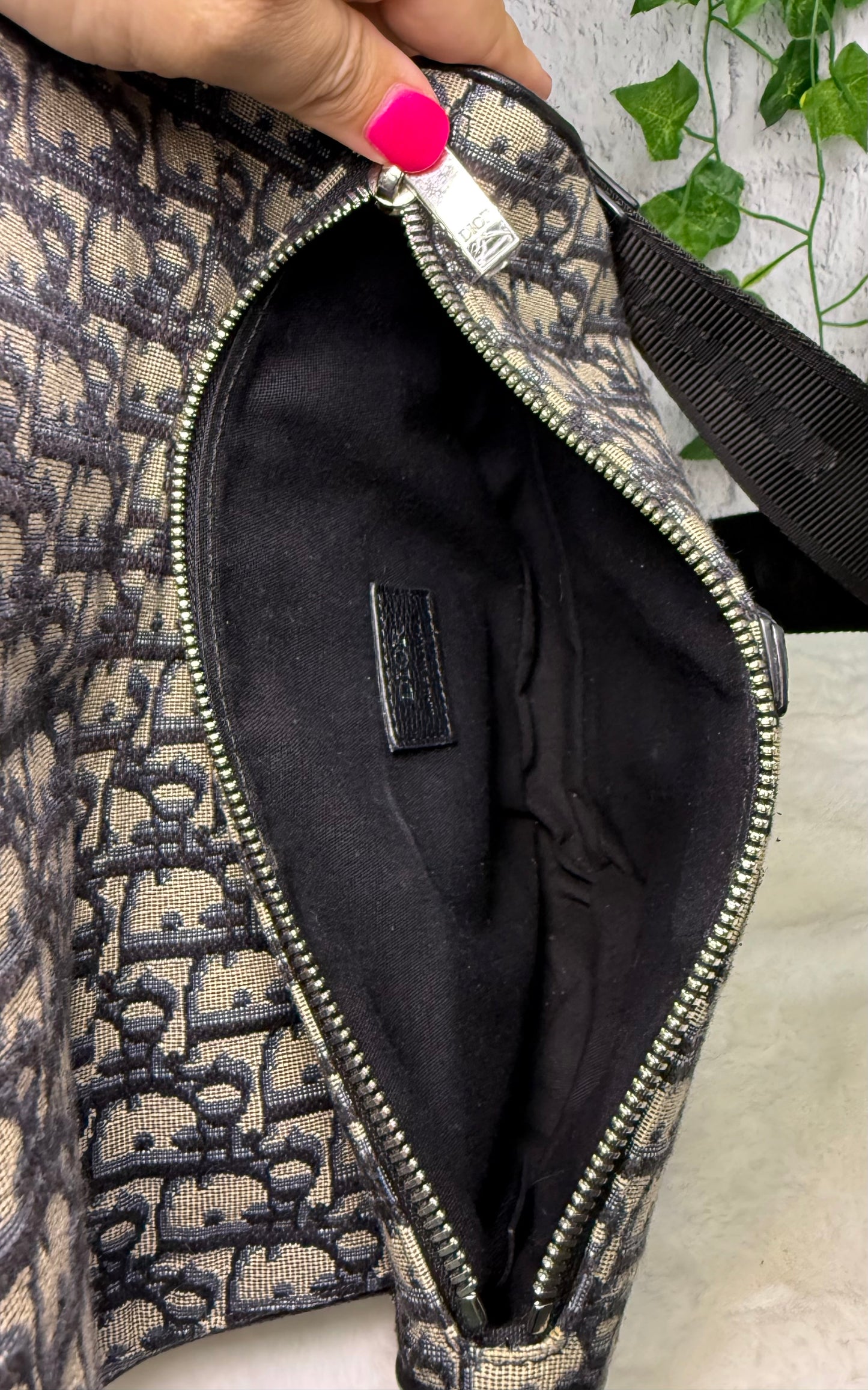 Dior Oblique Jacquard Saddle Crossbody/Belt Bag