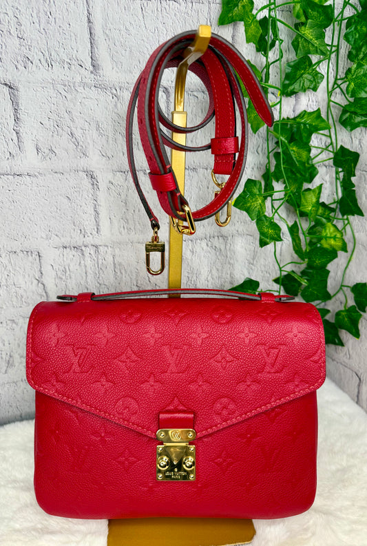 Louis Vuitton Cerise Empreinte Leather Pochette Métis