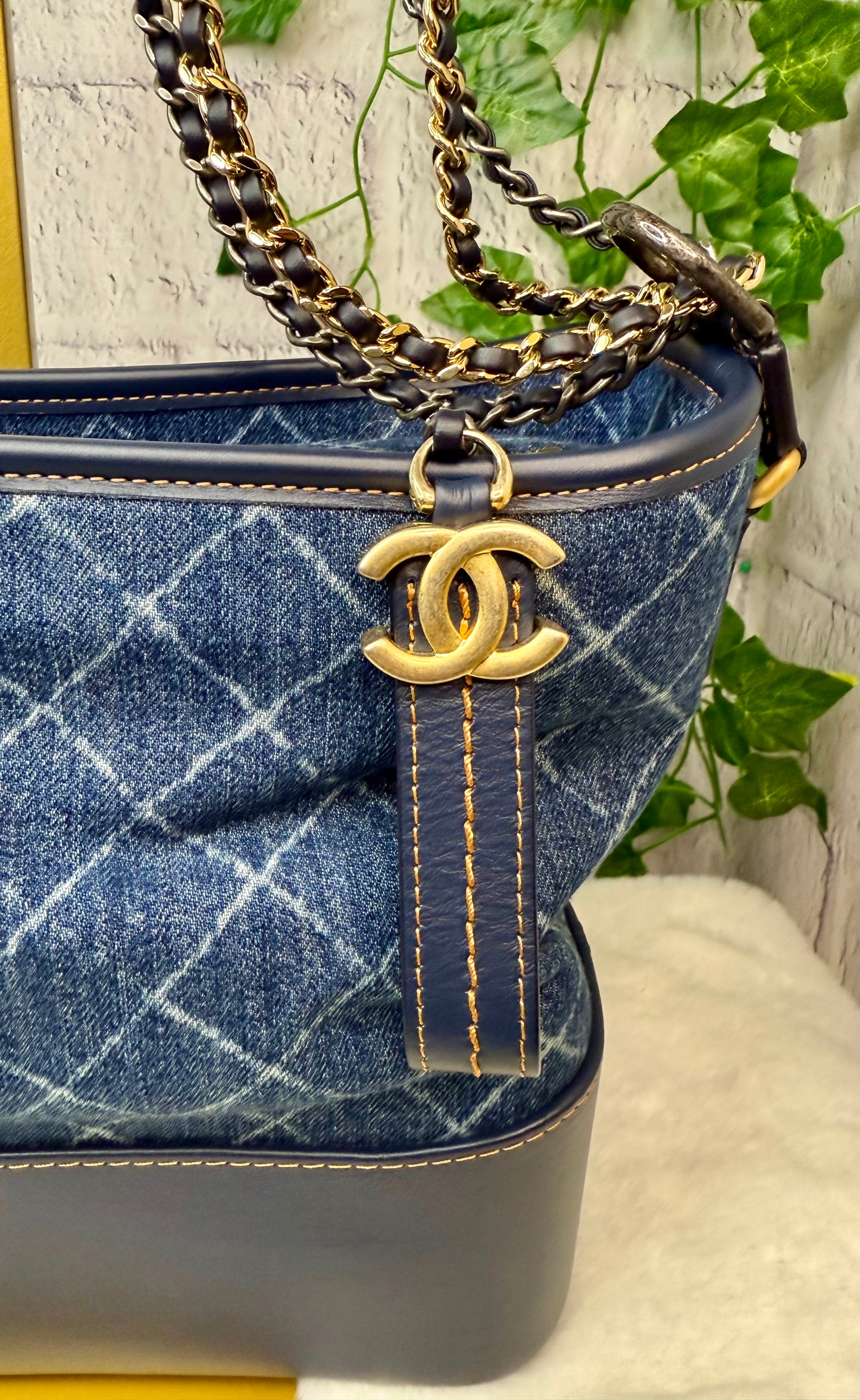 Chanel Denim Gabrielle Zip Hobo Large