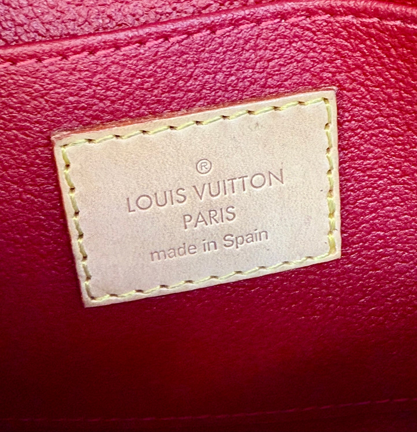 Louis Vuitton Red Vernis Cosmetic Pouch PM