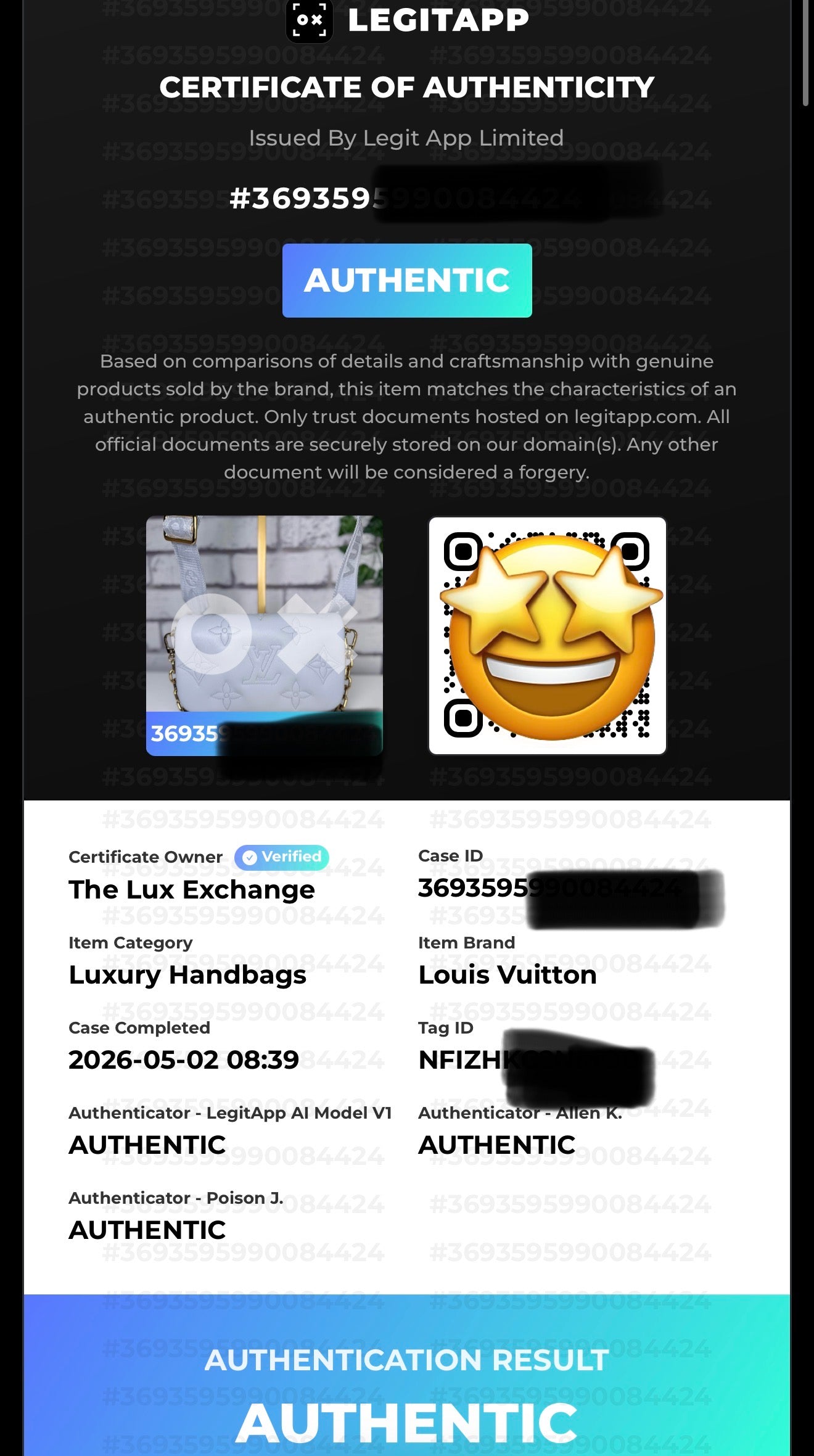 Louis Vuitton Bubblegram Wallet On Strap (Blue Glacier) - Great/Excellent