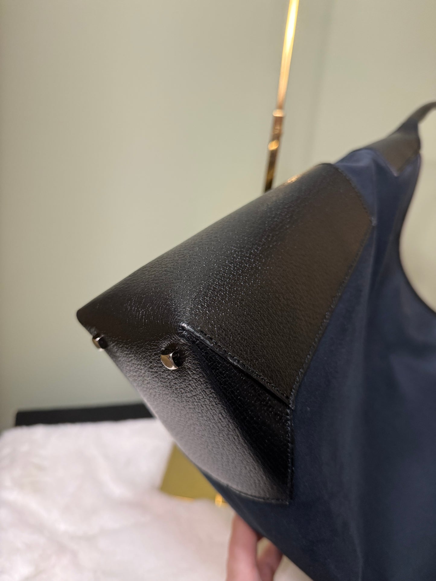 Salvatore Ferragamo Nero Cinghiale Shoulder Bag