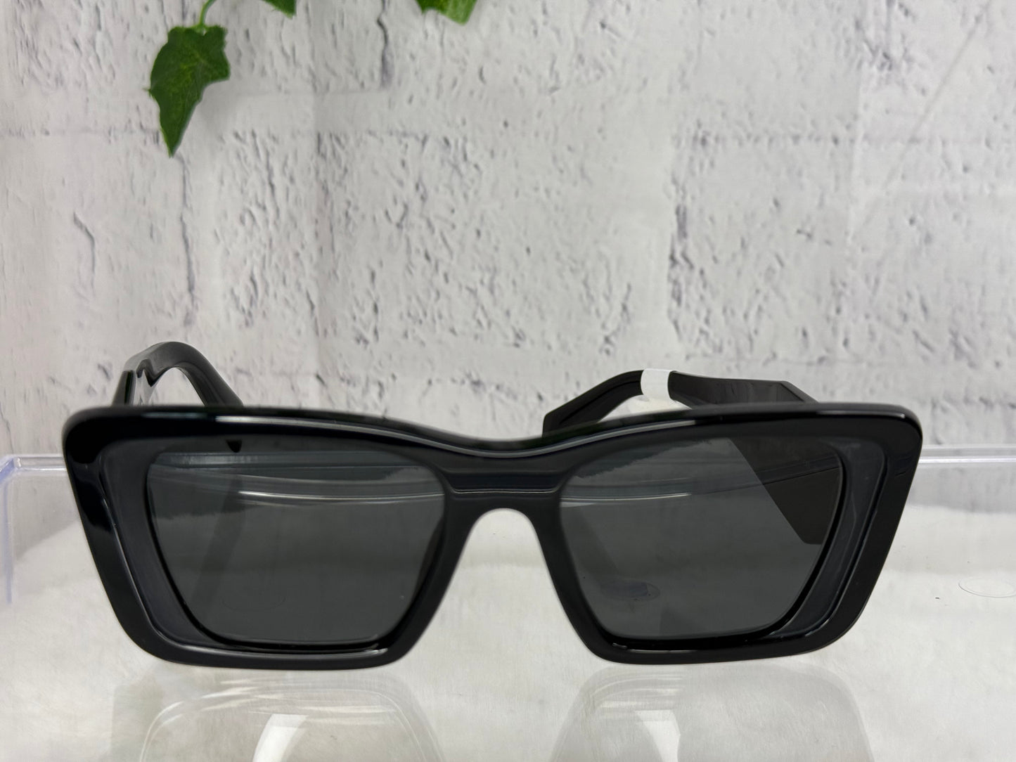 Prada SPR 08Y Black Butterly Frame Sunglasses