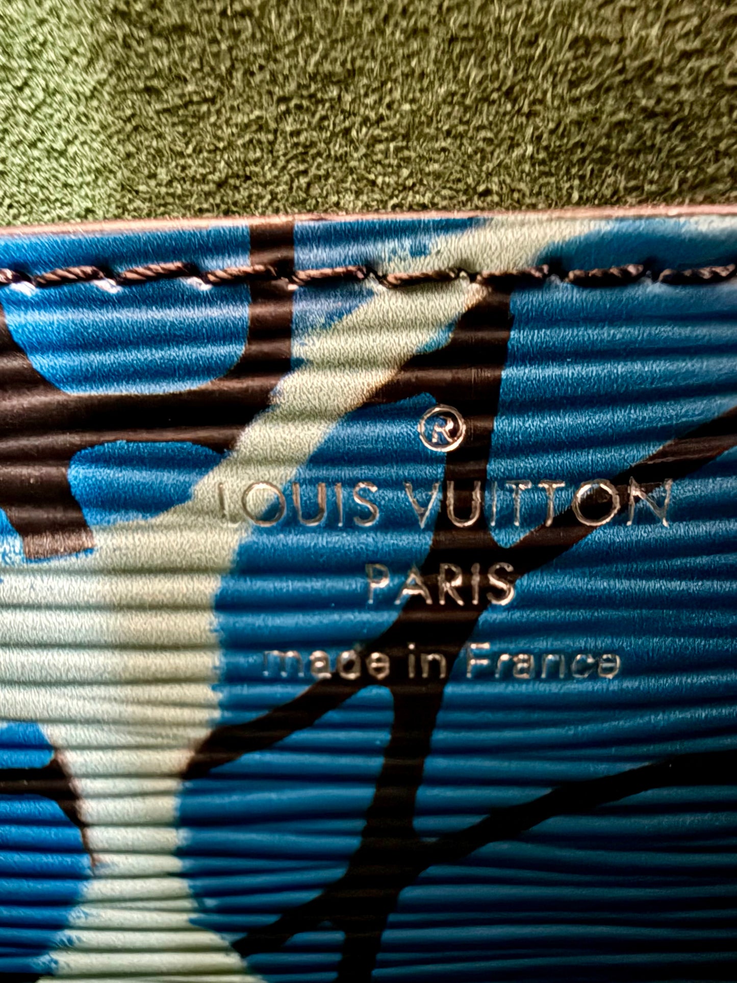 Louis Vuitton Limited Edition Epi Aqua Twist PM
