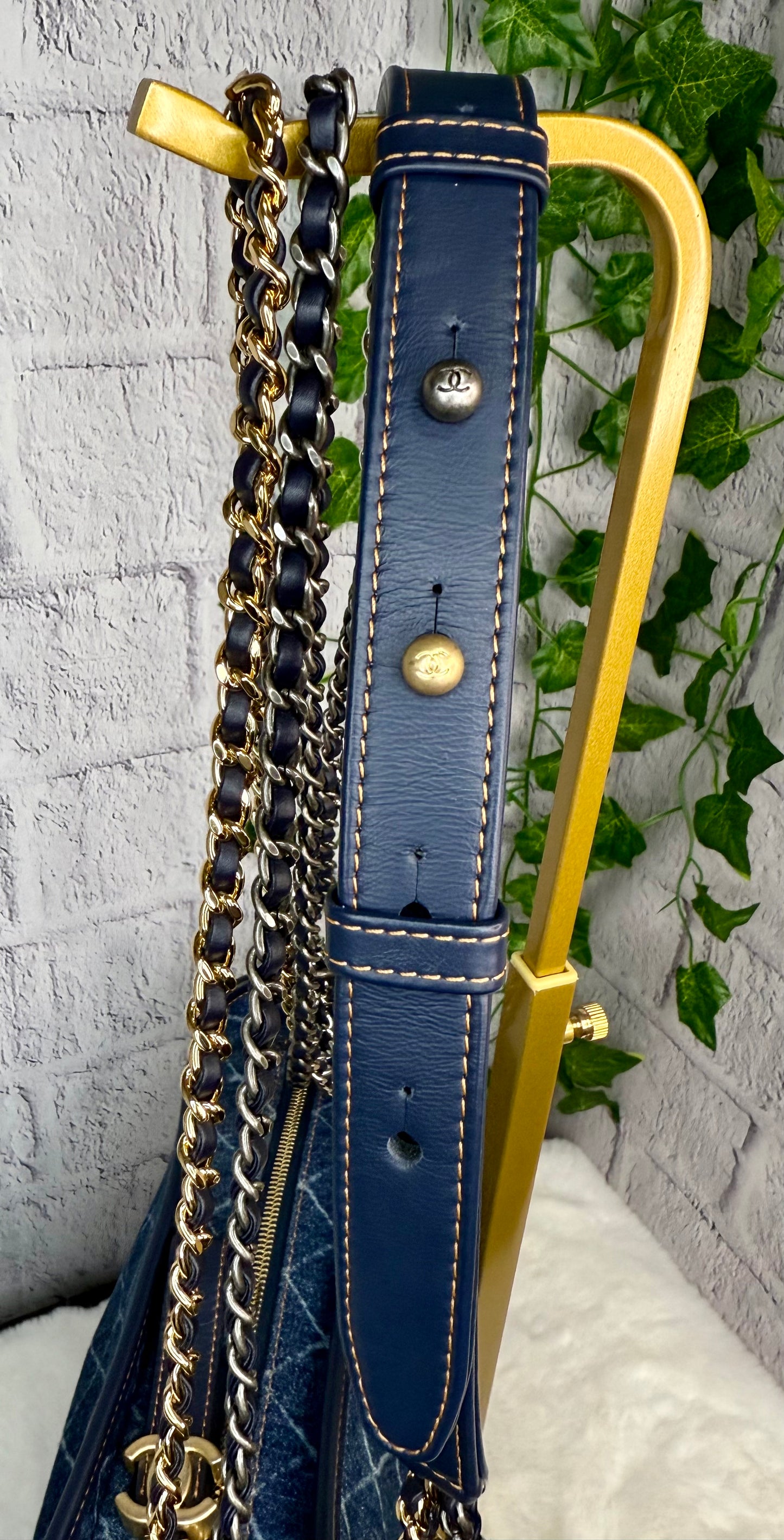 Chanel Denim Gabrielle Zip Hobo Large
