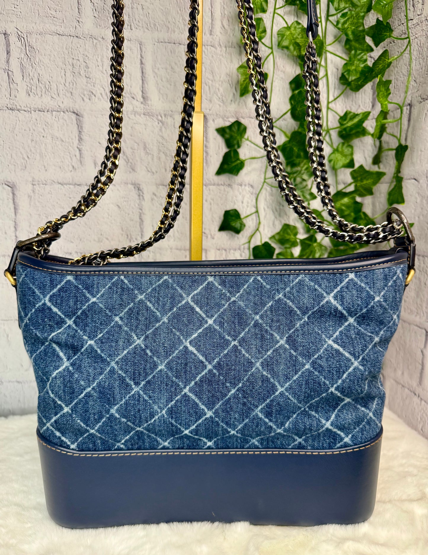 Chanel Denim Gabrielle Zip Hobo Large