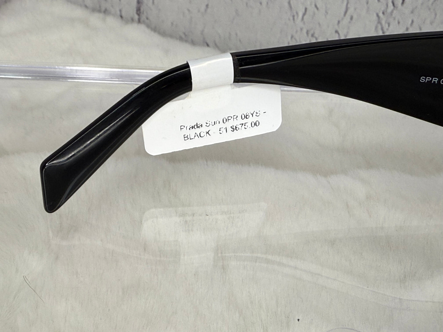 Prada SPR 08Y Black Butterly Frame Sunglasses