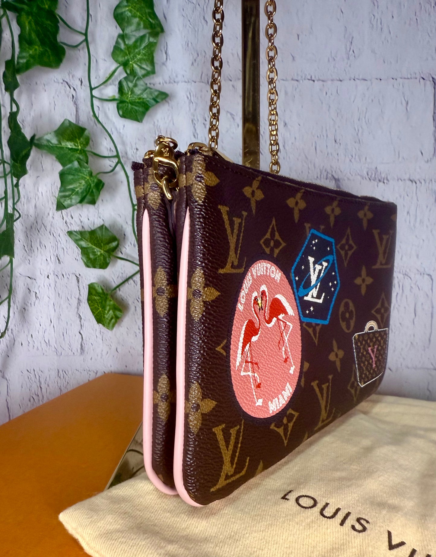 Louis Vuitton LIMITED EDITION World Tour Double Zip Pochette