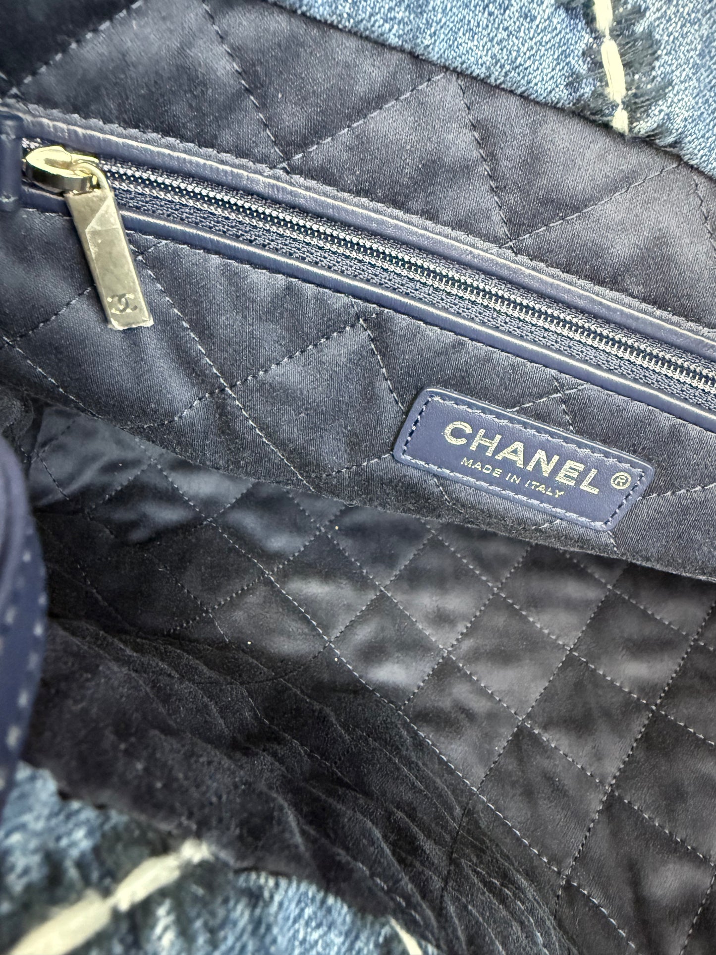 Chanel 22 Denim Hobo Bag w/ Pouch Small (Not Mini) NEW With Tags