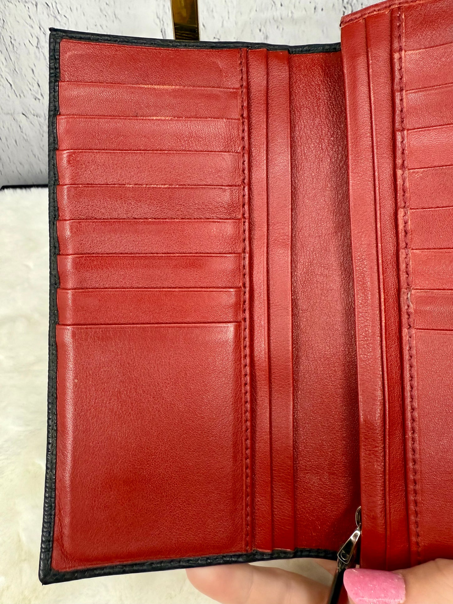 Salvatore Ferragamo Gancini Organizer Wallet Black