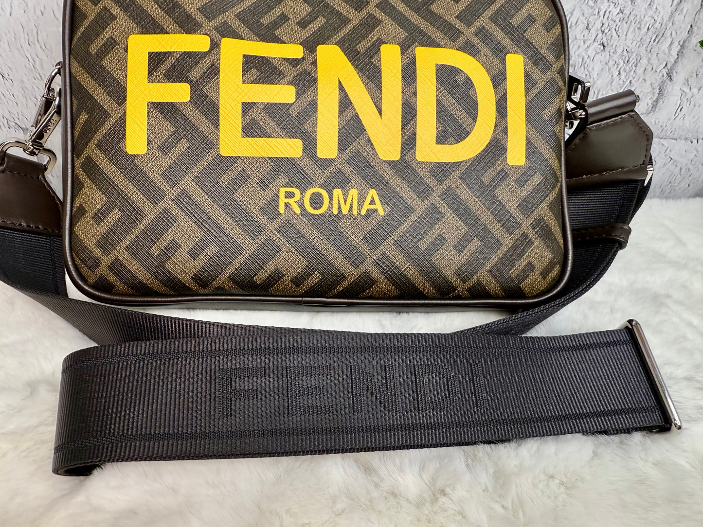 FENDI FF Logo Crossbody Camera Bag