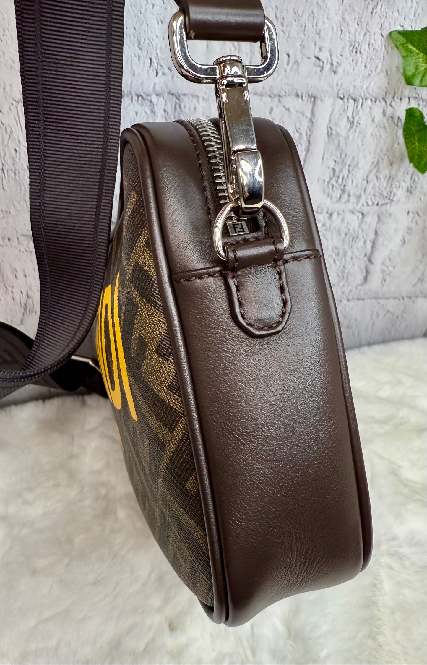 FENDI FF Logo Crossbody Camera Bag