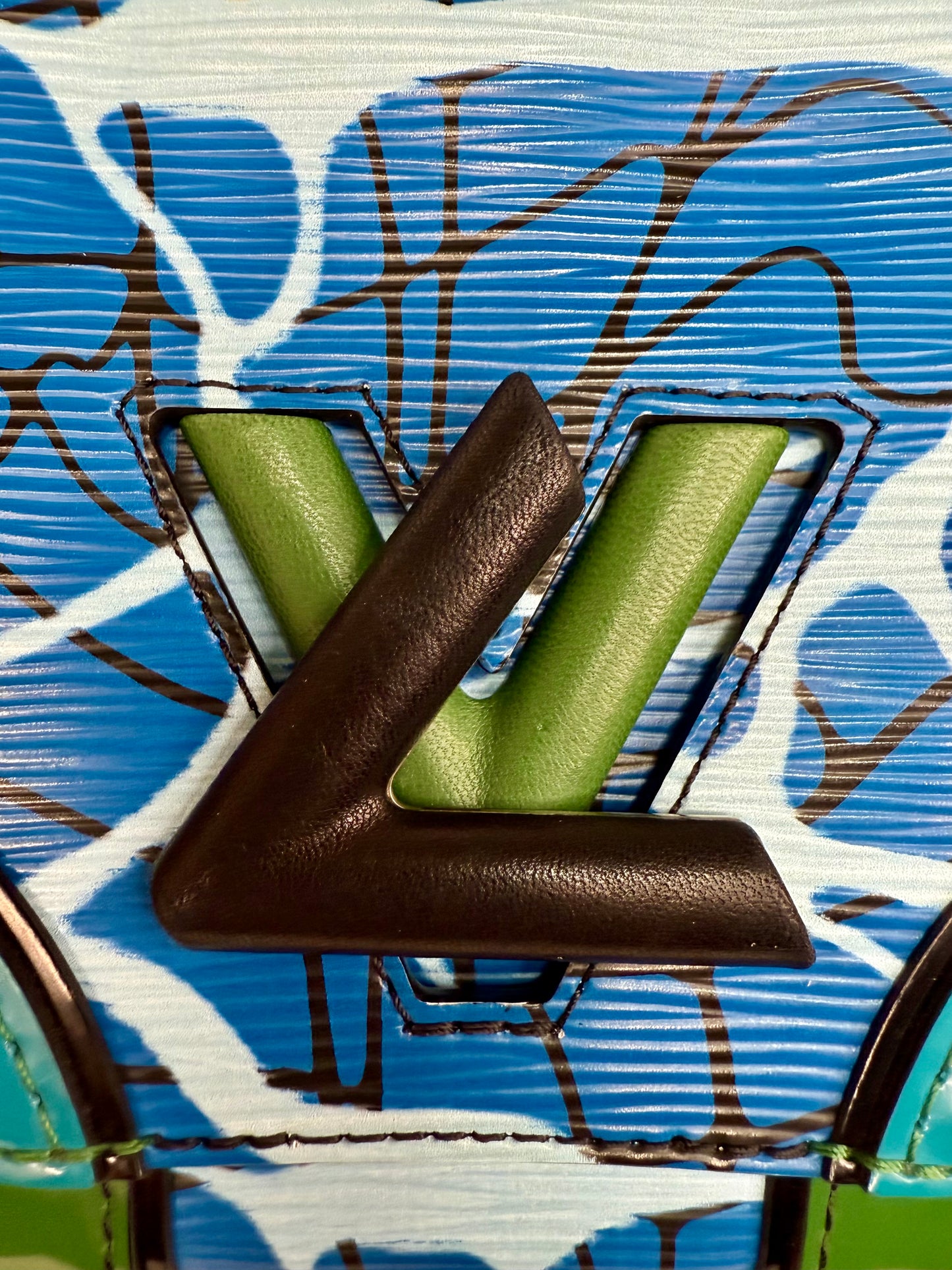 Louis Vuitton Limited Edition Epi Aqua Twist PM