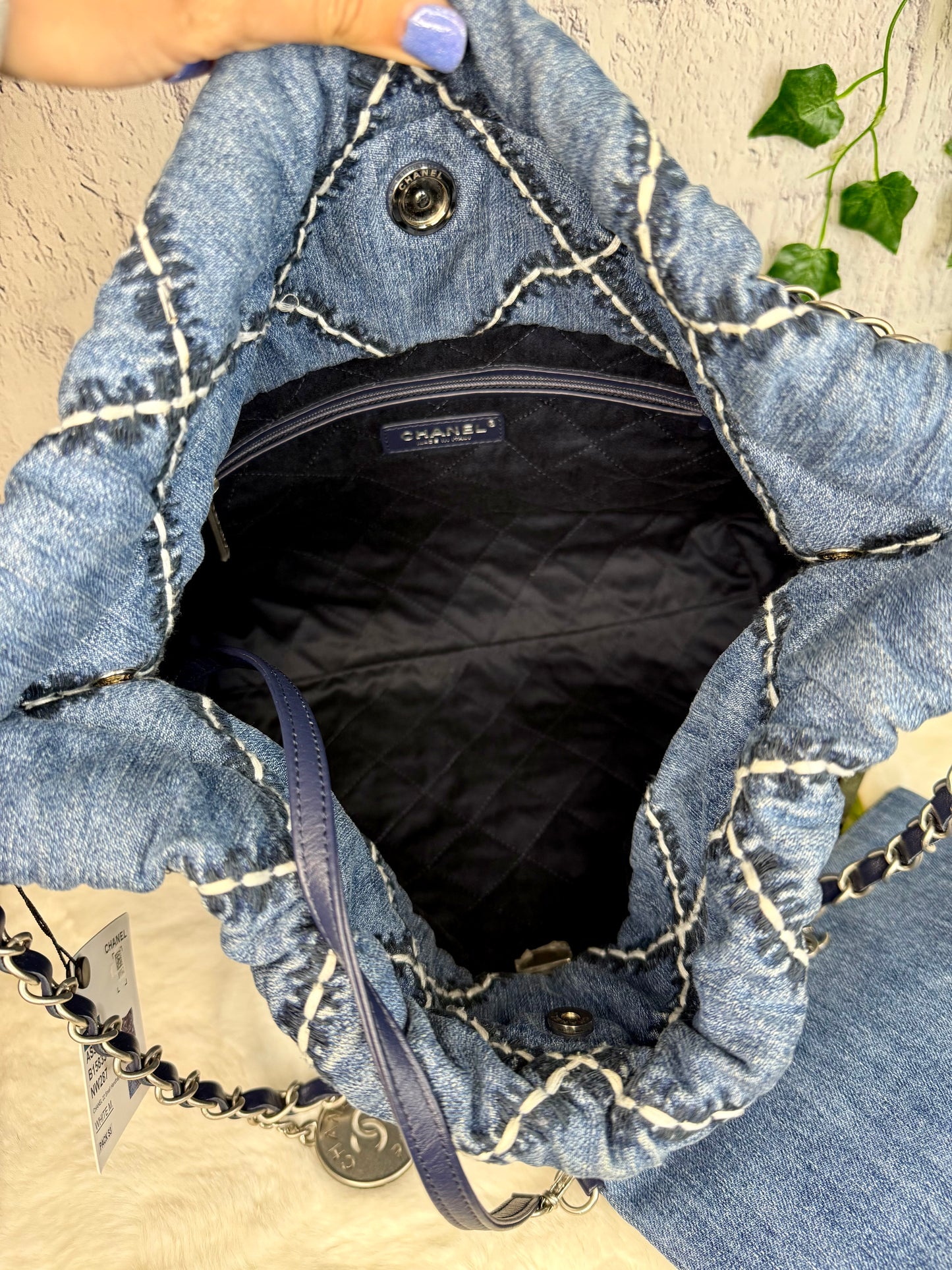 Chanel 22 Denim Hobo Bag w/ Pouch Small (Not Mini) NEW With Tags