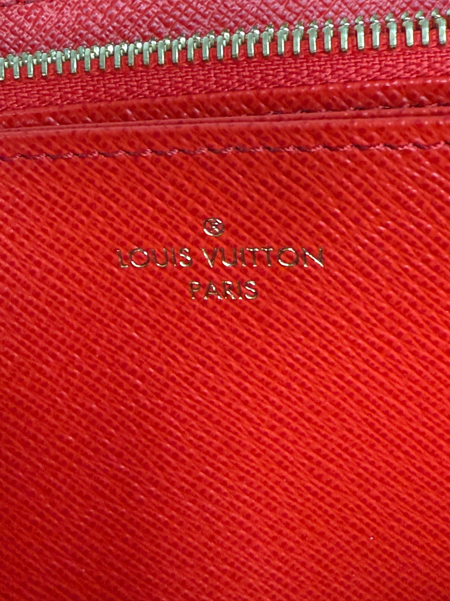 Louis Vuitton Long Zippy Monogram Wallet - Poppy NEW