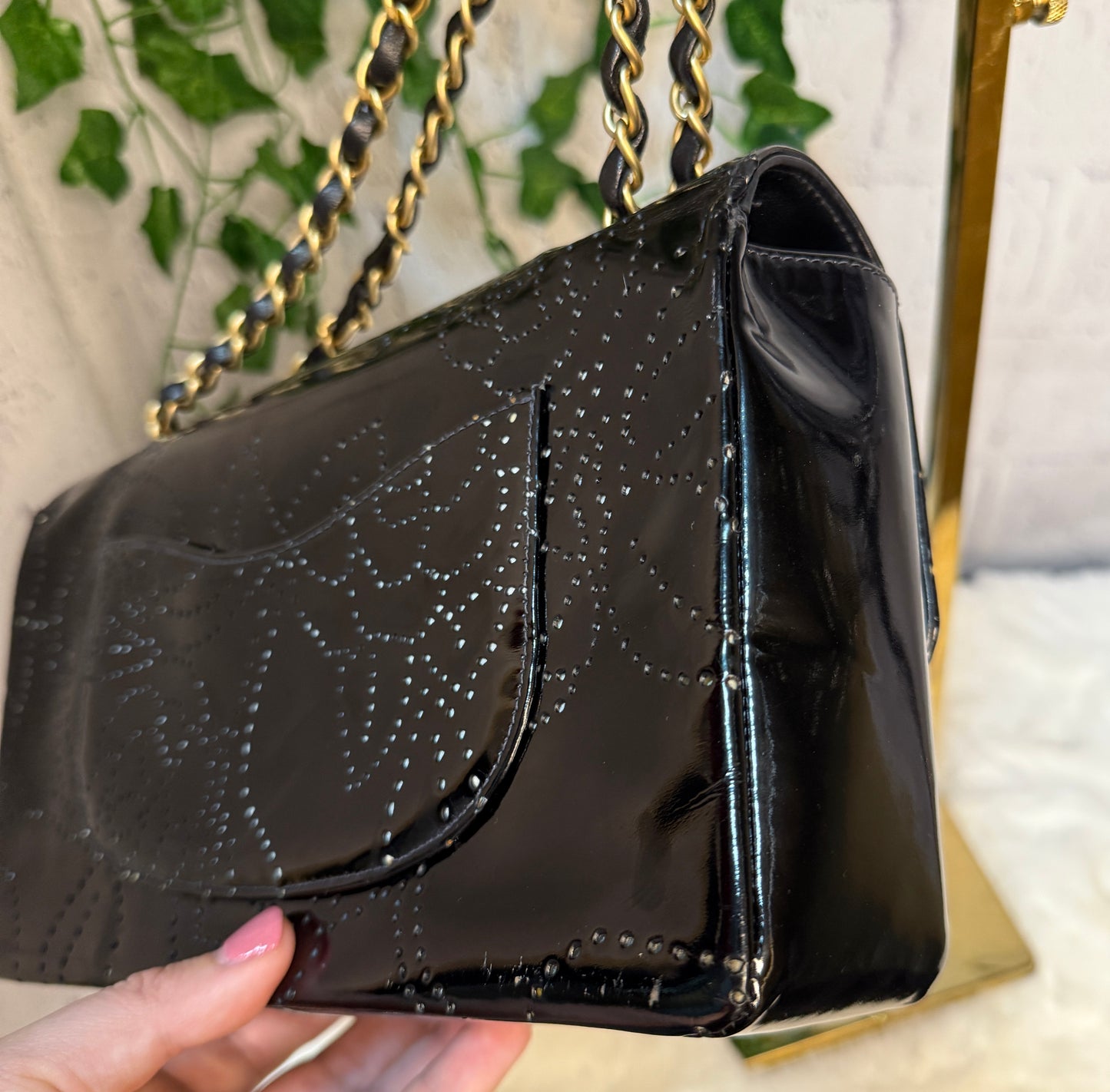 Vintage Chanel Perforated Camellia