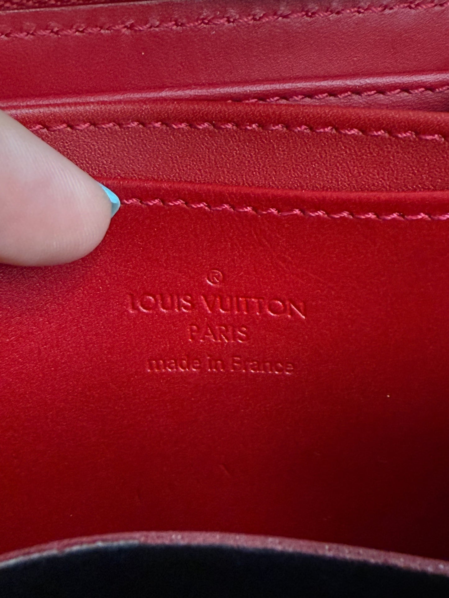 Louis Vuitton Vernis Red Compact Zippy Wallet