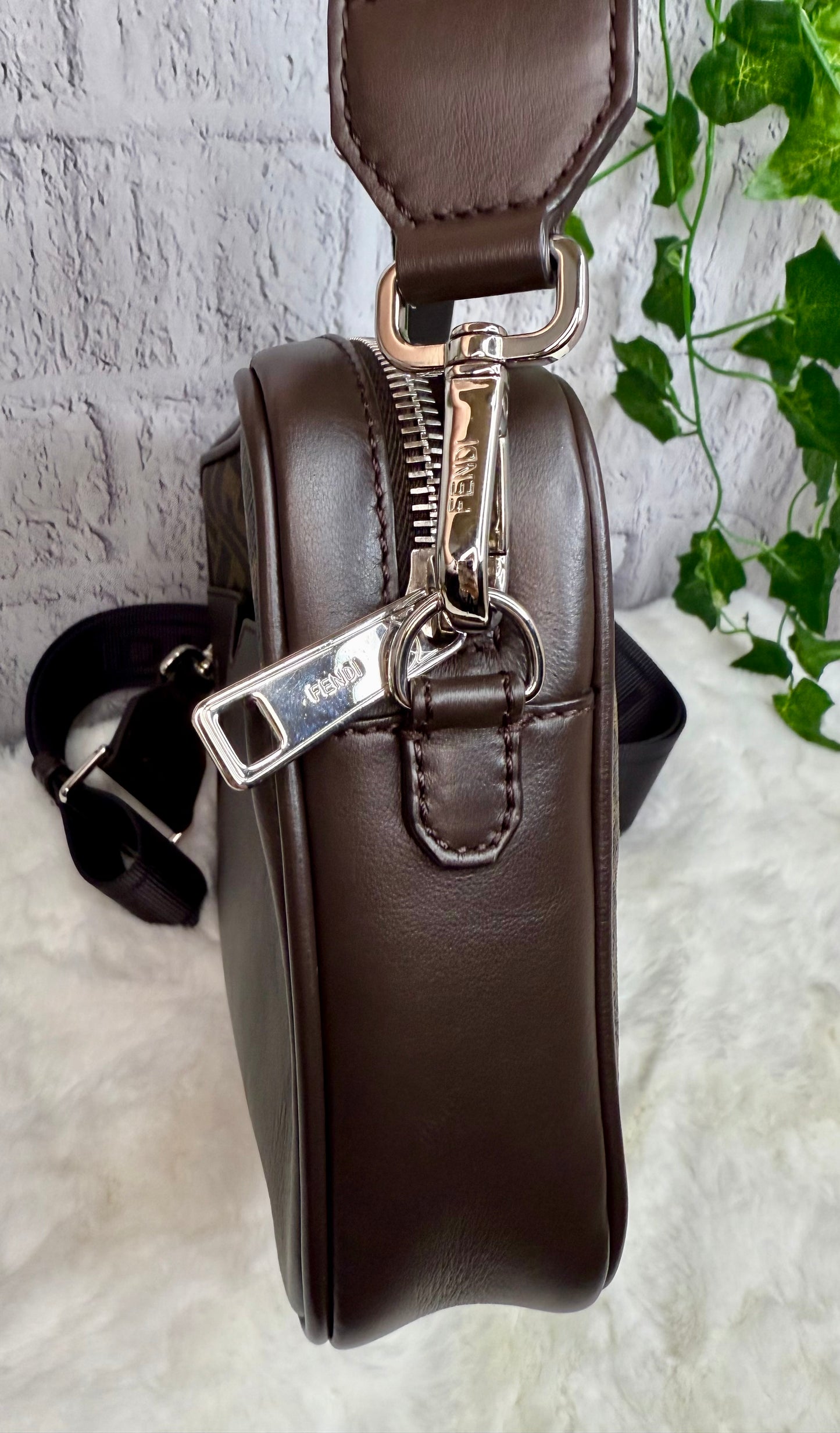 FENDI FF Logo Crossbody Camera Bag