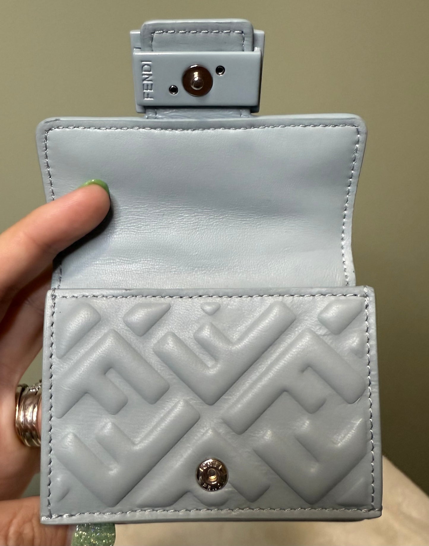 Fendi Baguette Micro Trifold Wallet