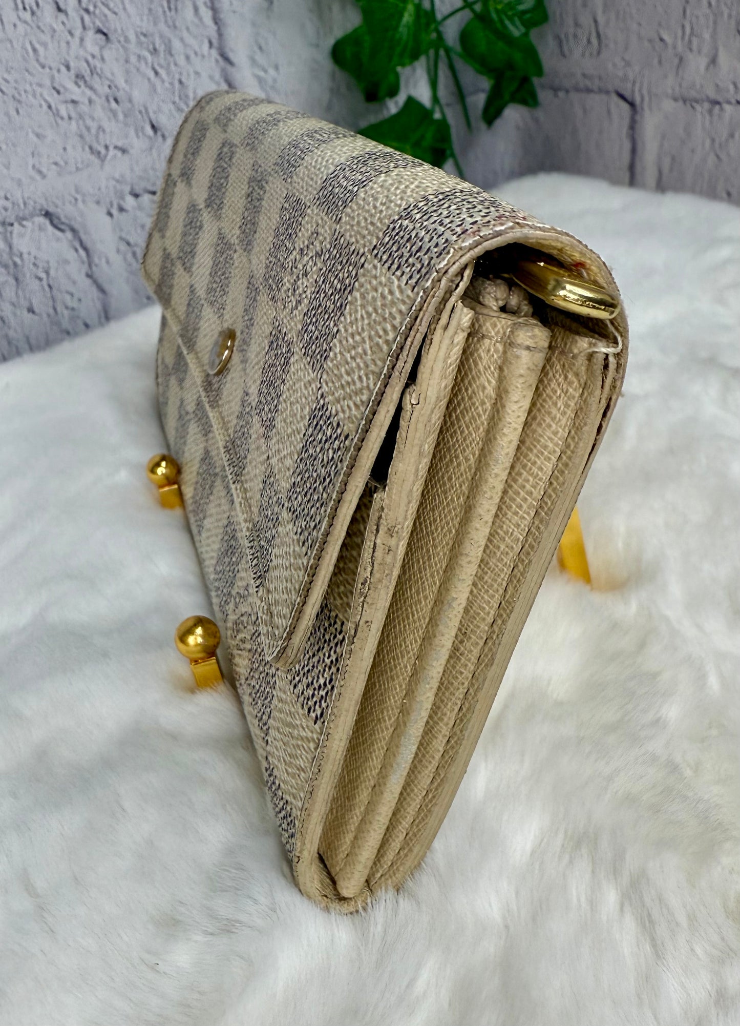 Louis Vuitton Portefeuille Sarah Wallet Damier Azur