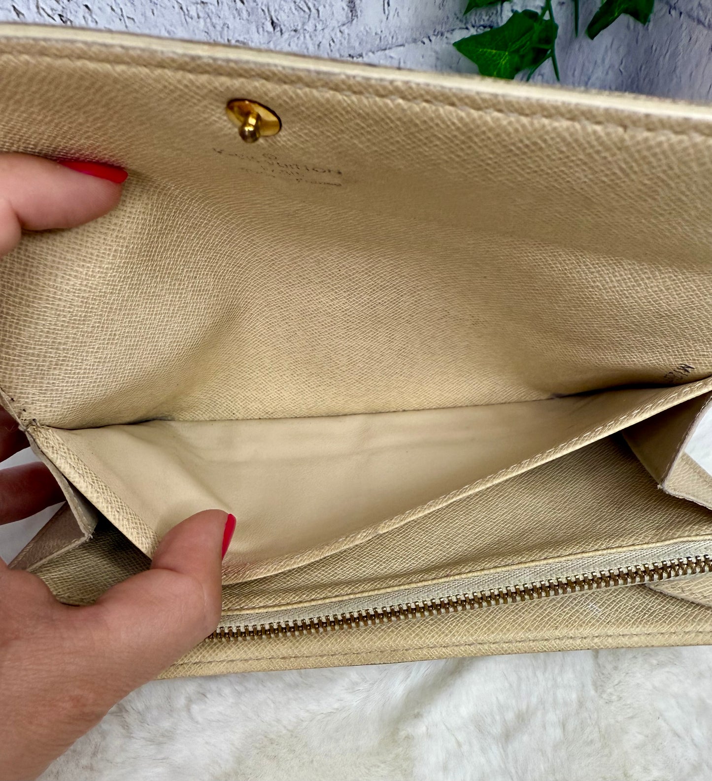Louis Vuitton Portefeuille Sarah Wallet Damier Azur