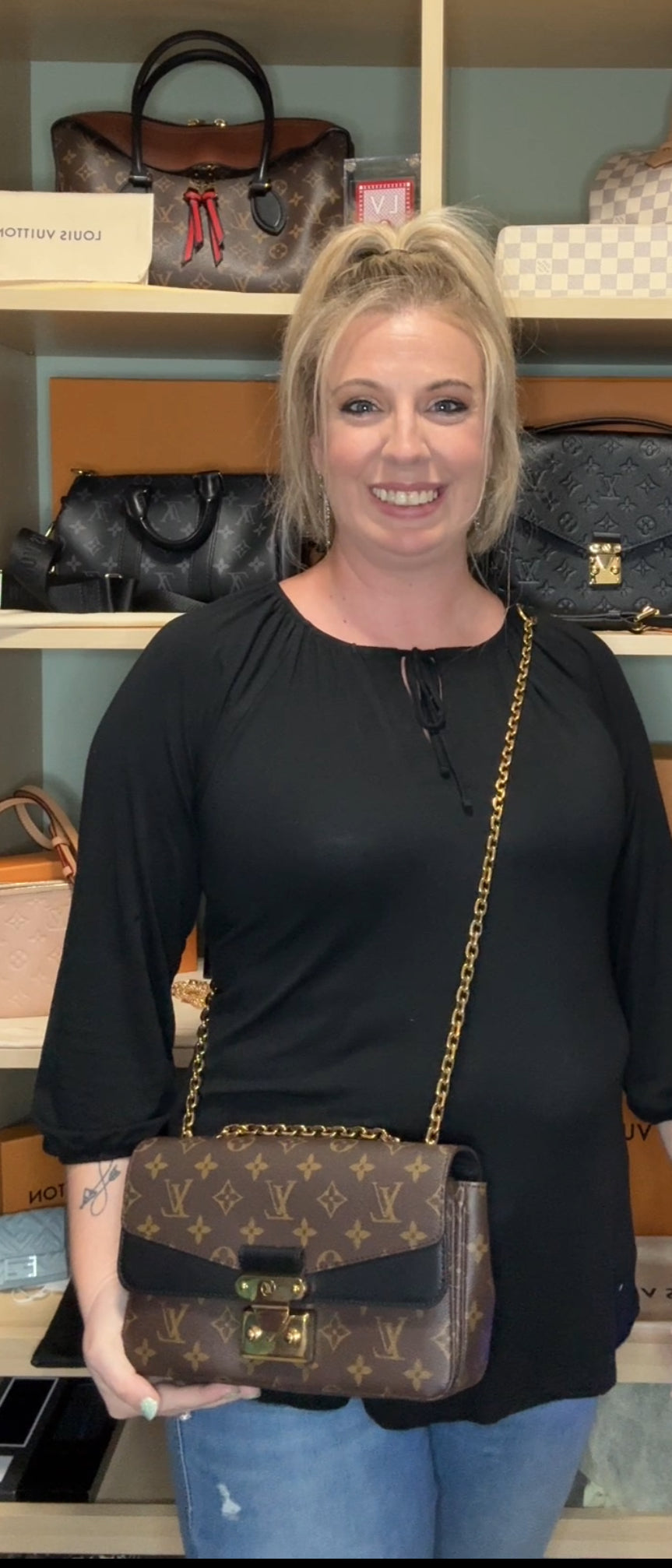 Louis Vuitton Marceau Monogram Black