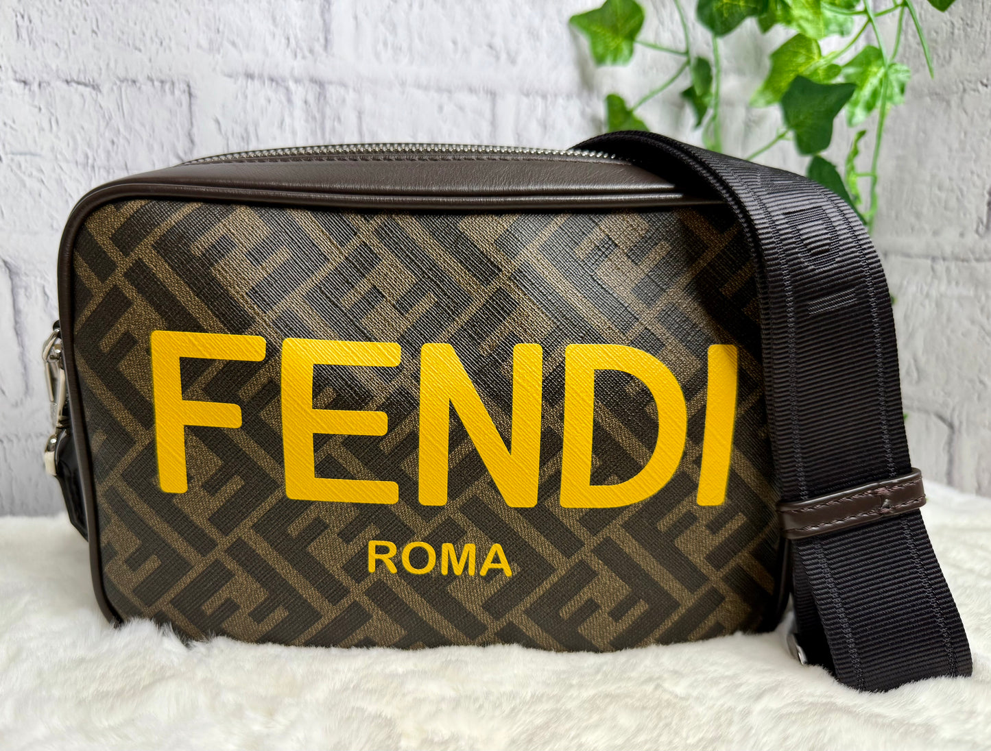 FENDI FF Logo Crossbody Camera Bag