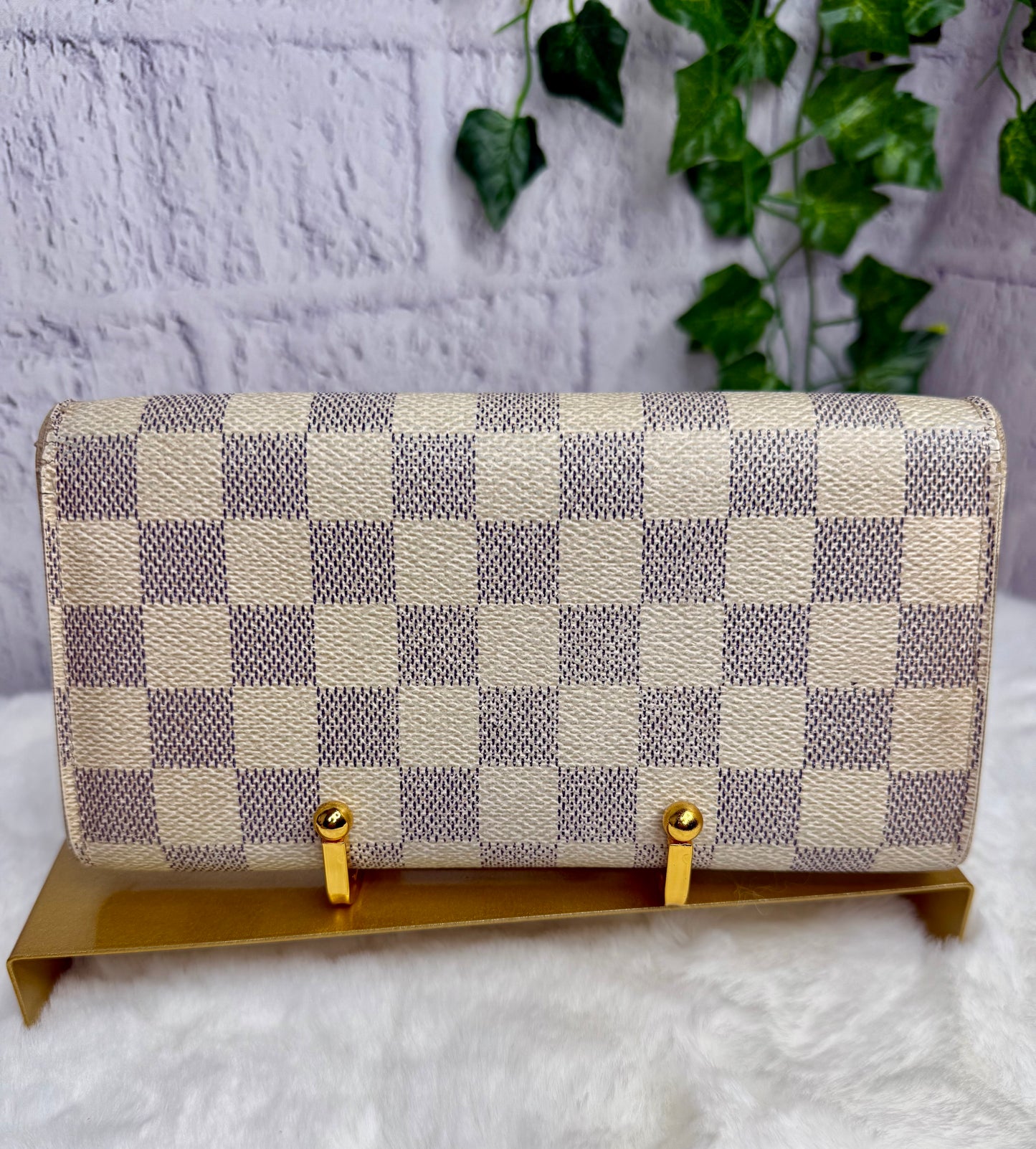 Louis Vuitton Portefeuille Sarah Wallet Damier Azur