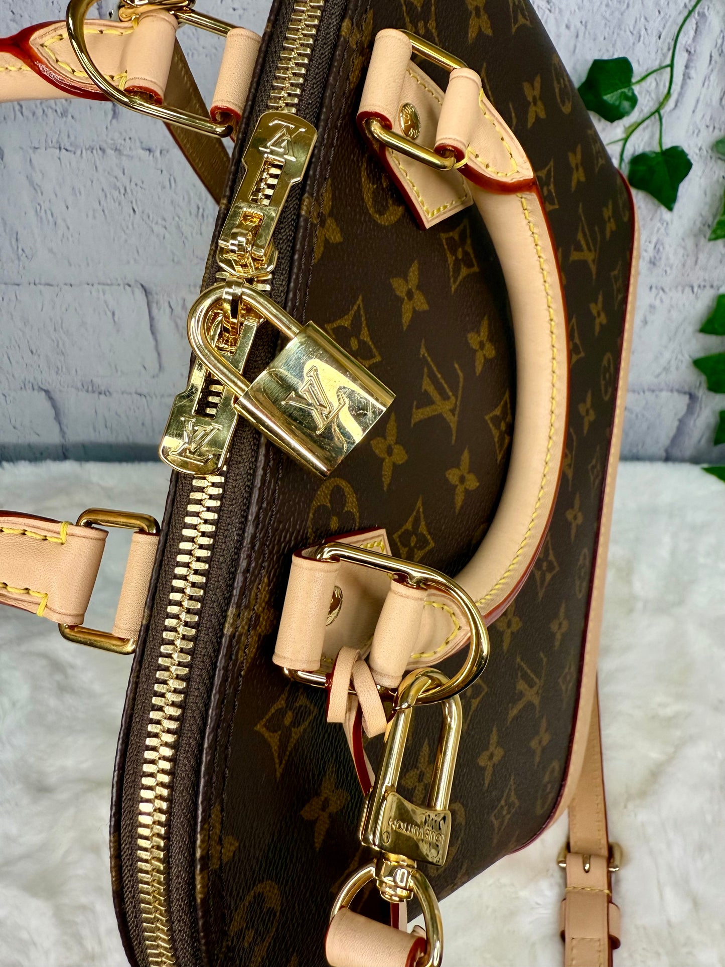 Louis Vuitton Alma PM w/ Adjustable Vachetta Strap