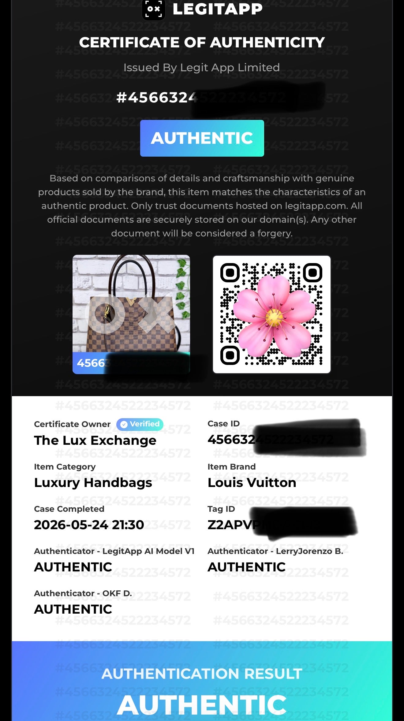 Louis Vuitton Kensington Tote (Damier Ebene) - Very Good