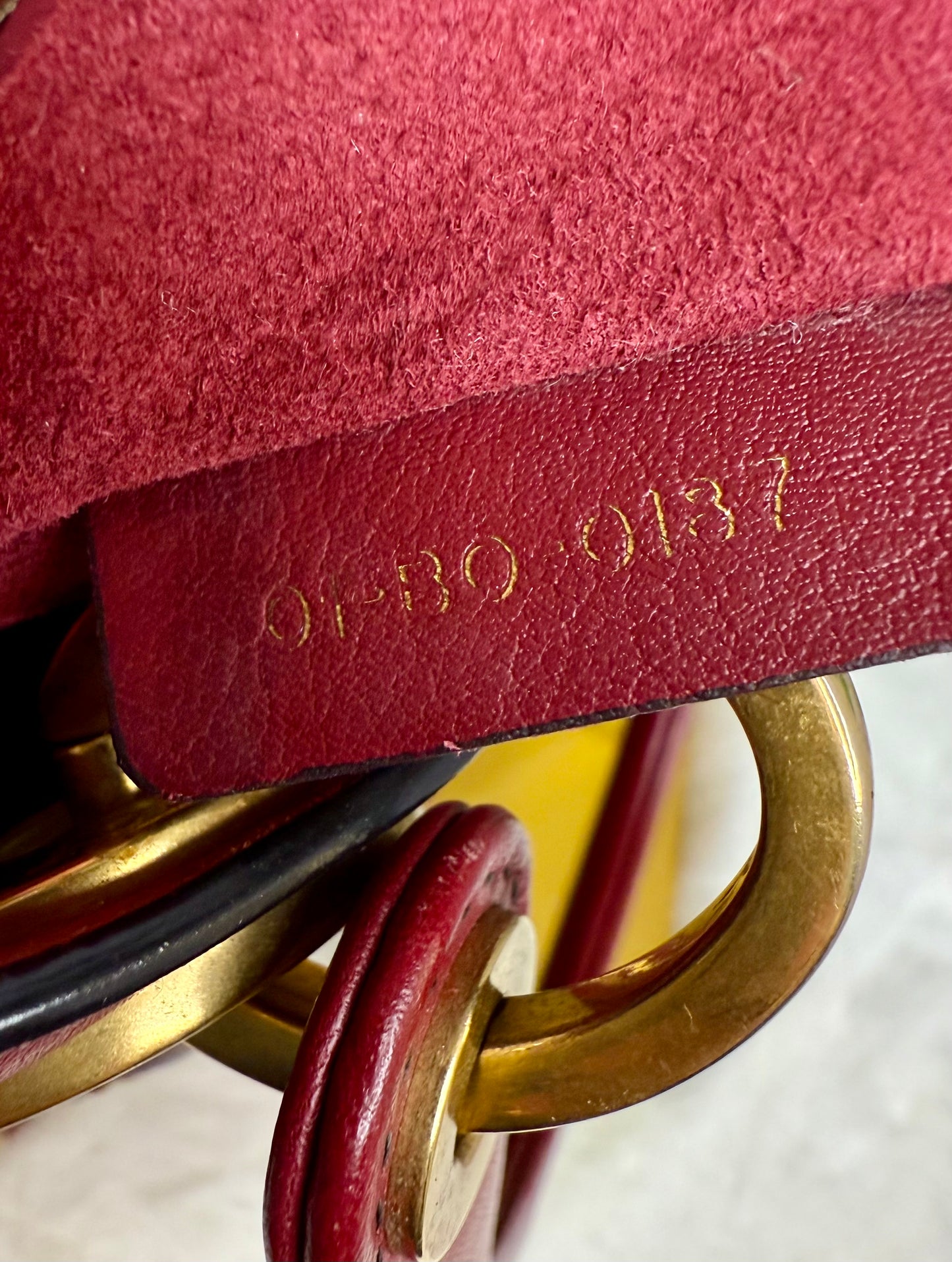DIOR Gold Studded Cannage Leather Lady Dior