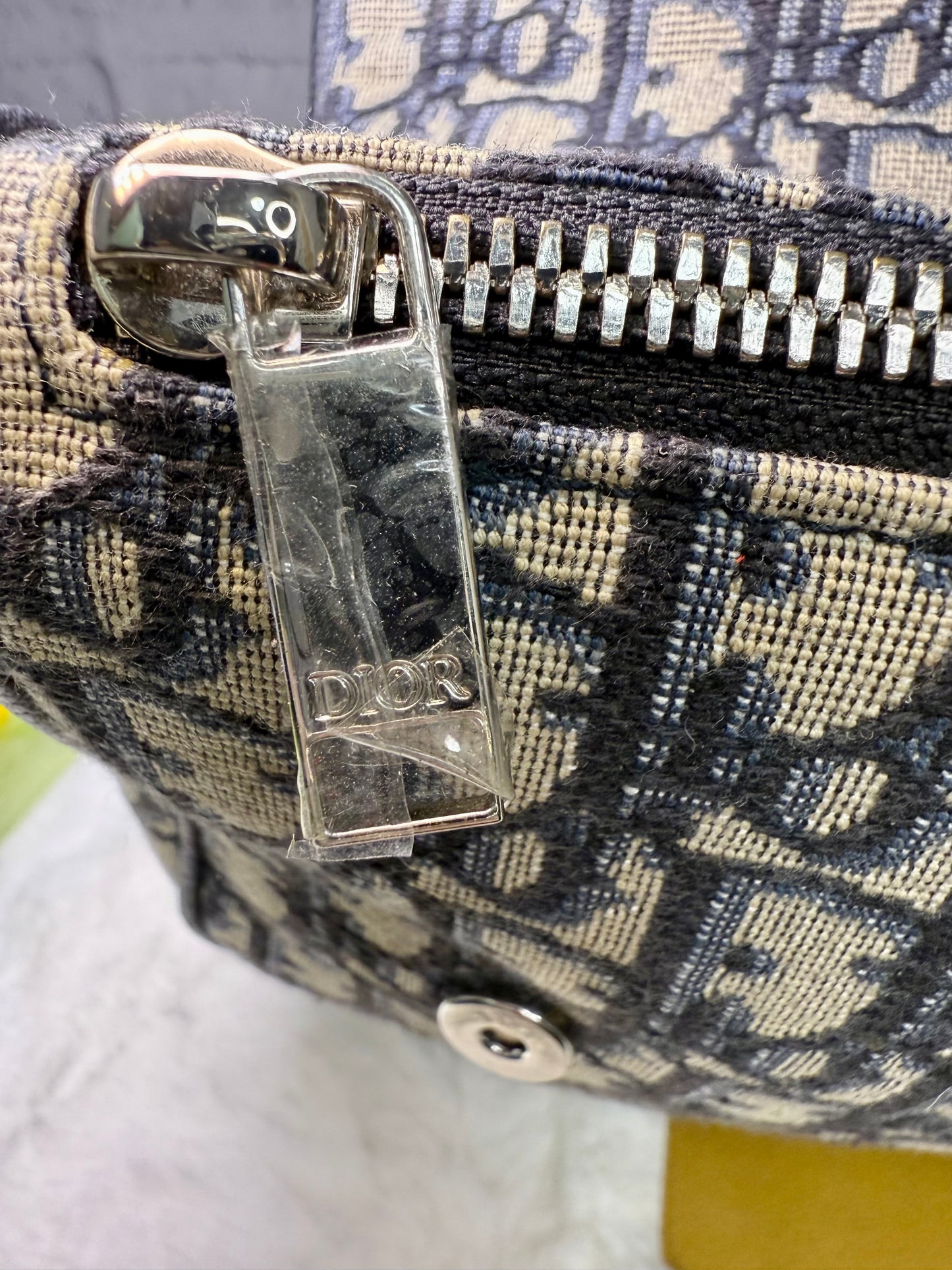Dior Oblique Jacquard Saddle Crossbody/Belt Bag