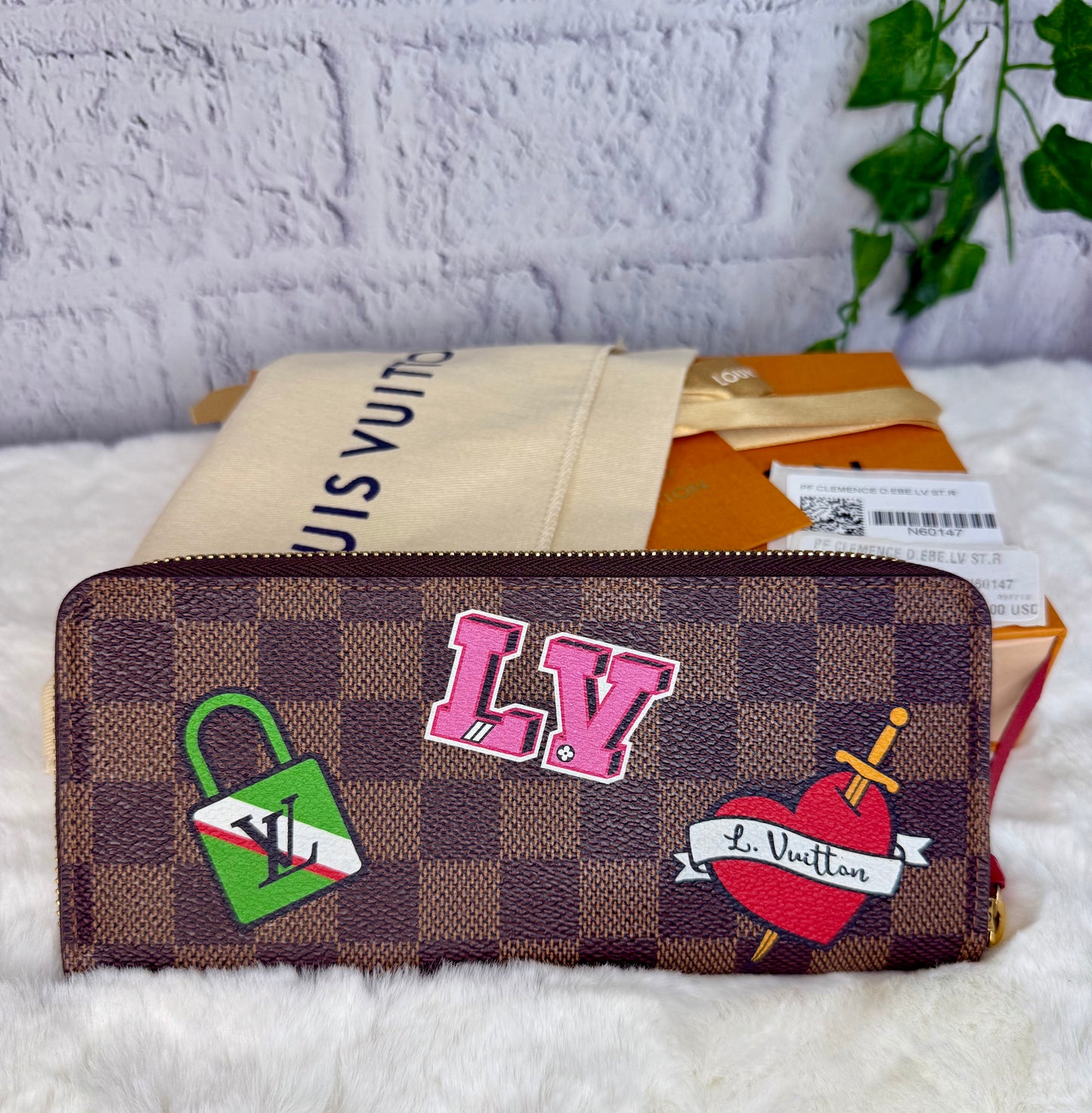 Louis Vuitton Limited Edition Clemence Patches Wallet
