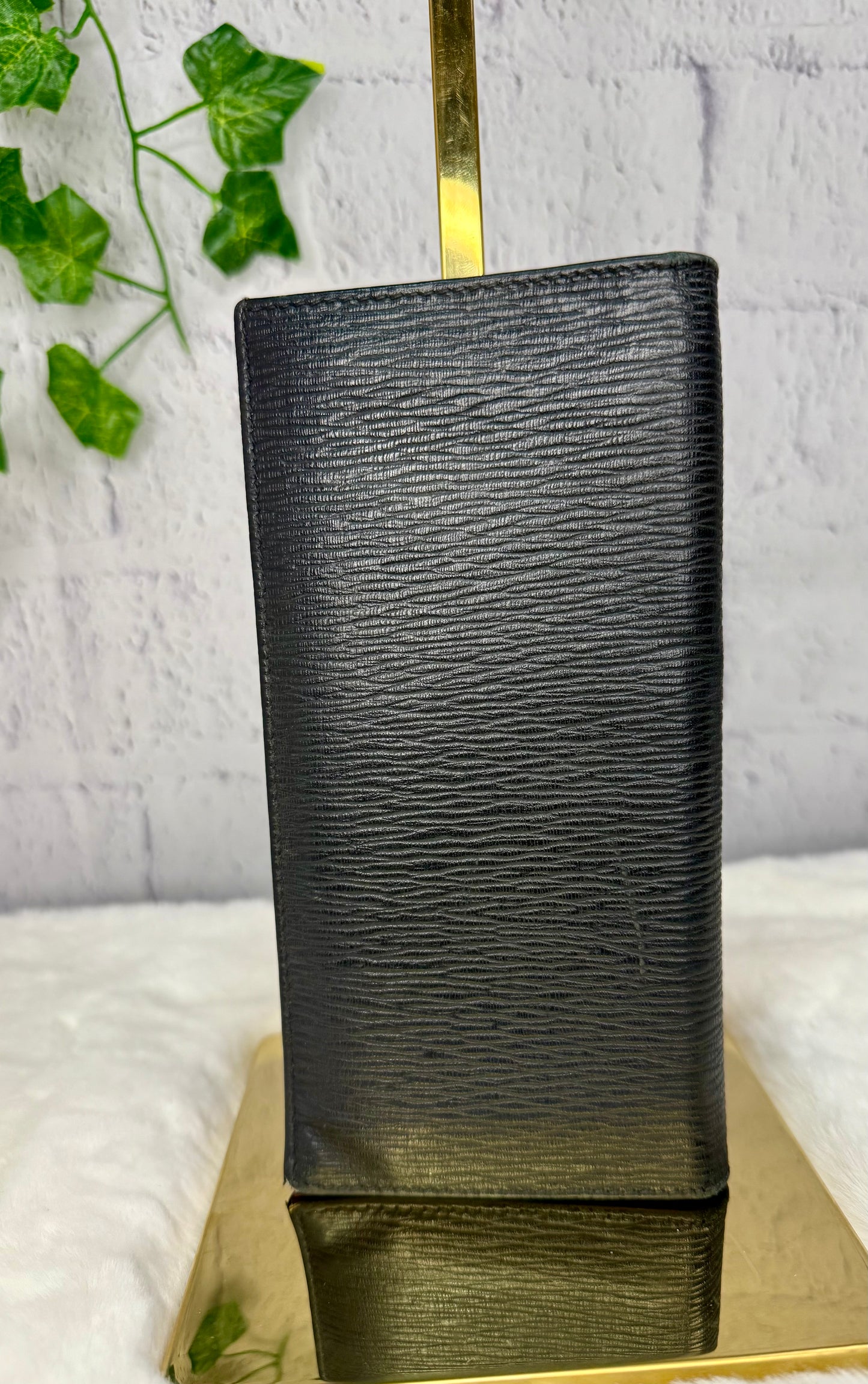 Salvatore Ferragamo Gancini Organizer Wallet Black