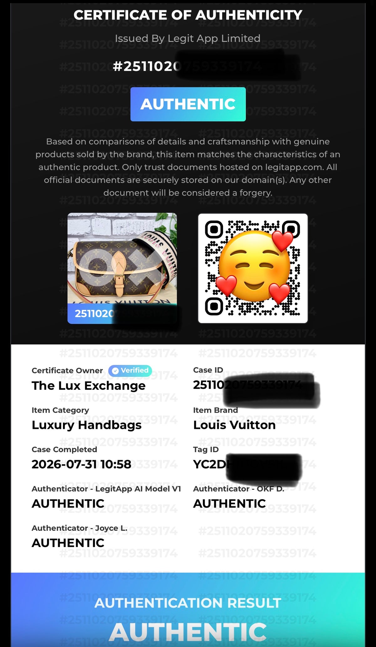 Louis Vuitton Diane (Monogram) - Pristine
