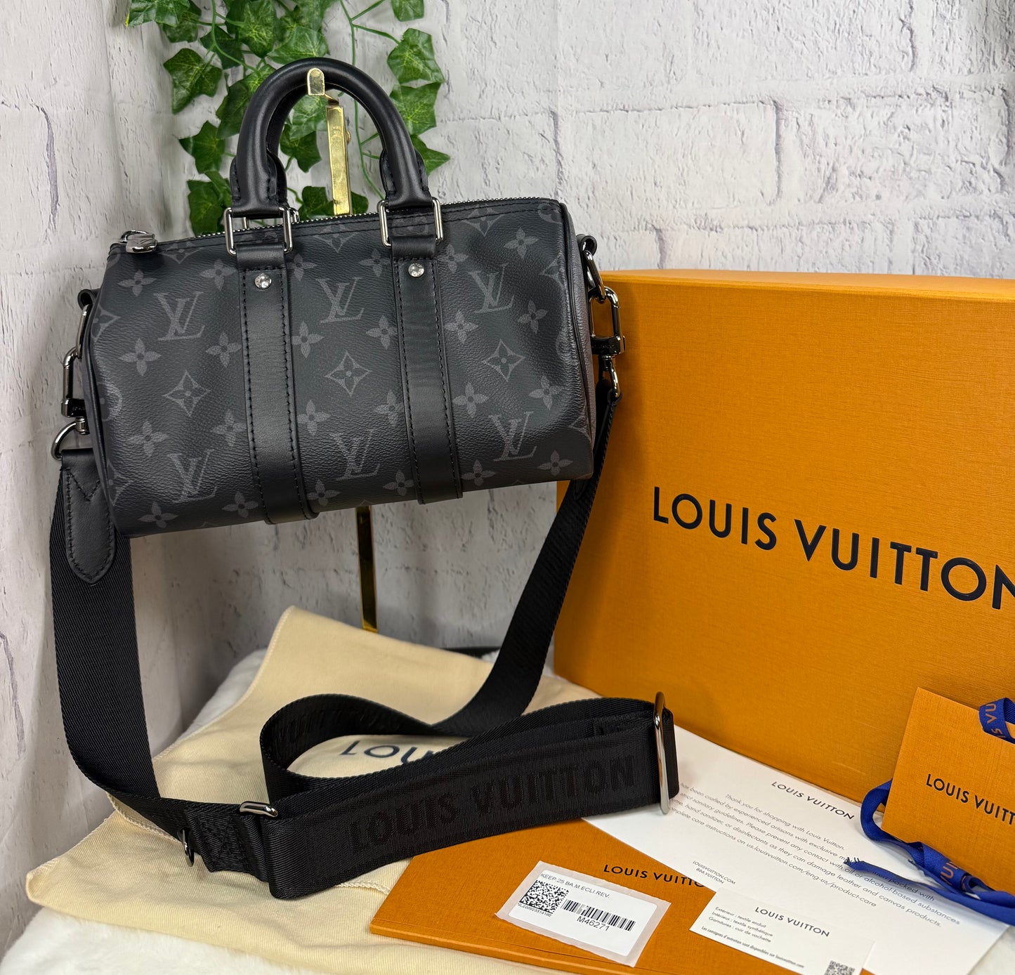 Louis Vuitton Keepall Bandouliere 25 Reverse Eclipse Monogram