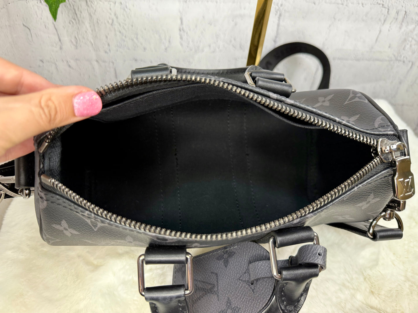 Louis Vuitton Keepall Bandouliere 25 Reverse Eclipse Monogram