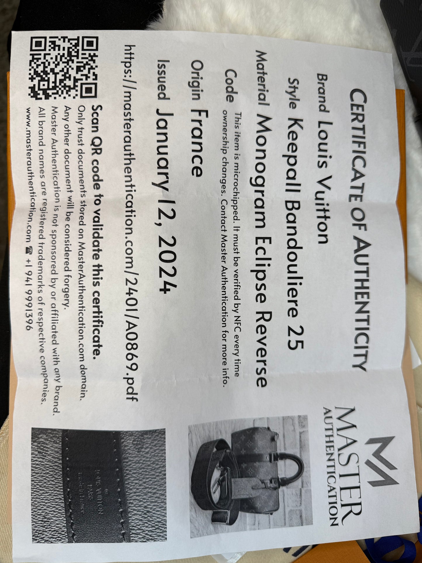 Louis Vuitton Keepall Bandouliere 25 Reverse Eclipse Monogram